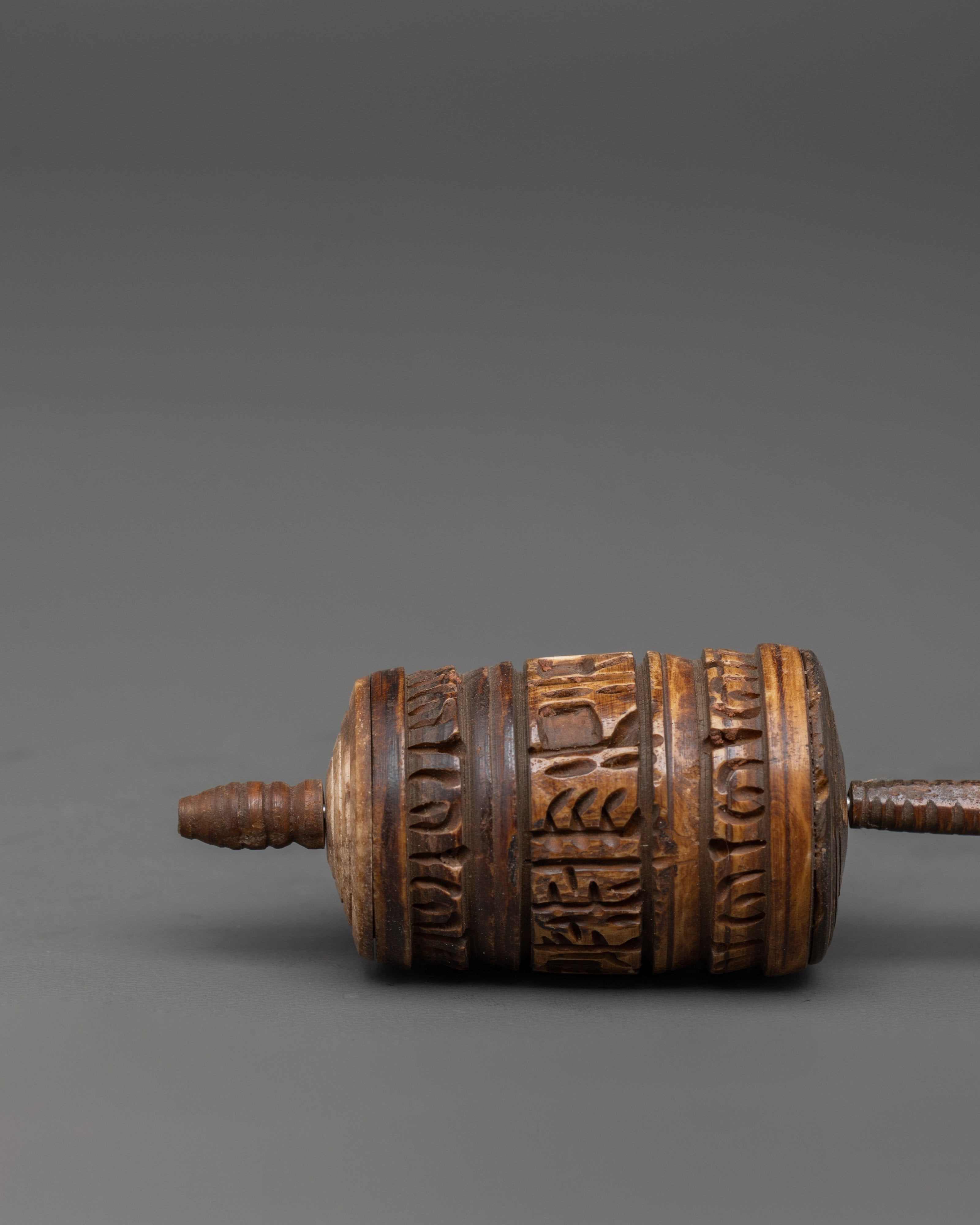 Prayer Wheel Buddhist Handheld Meditation Tool | Mantra Spinner for Spiritual Practice