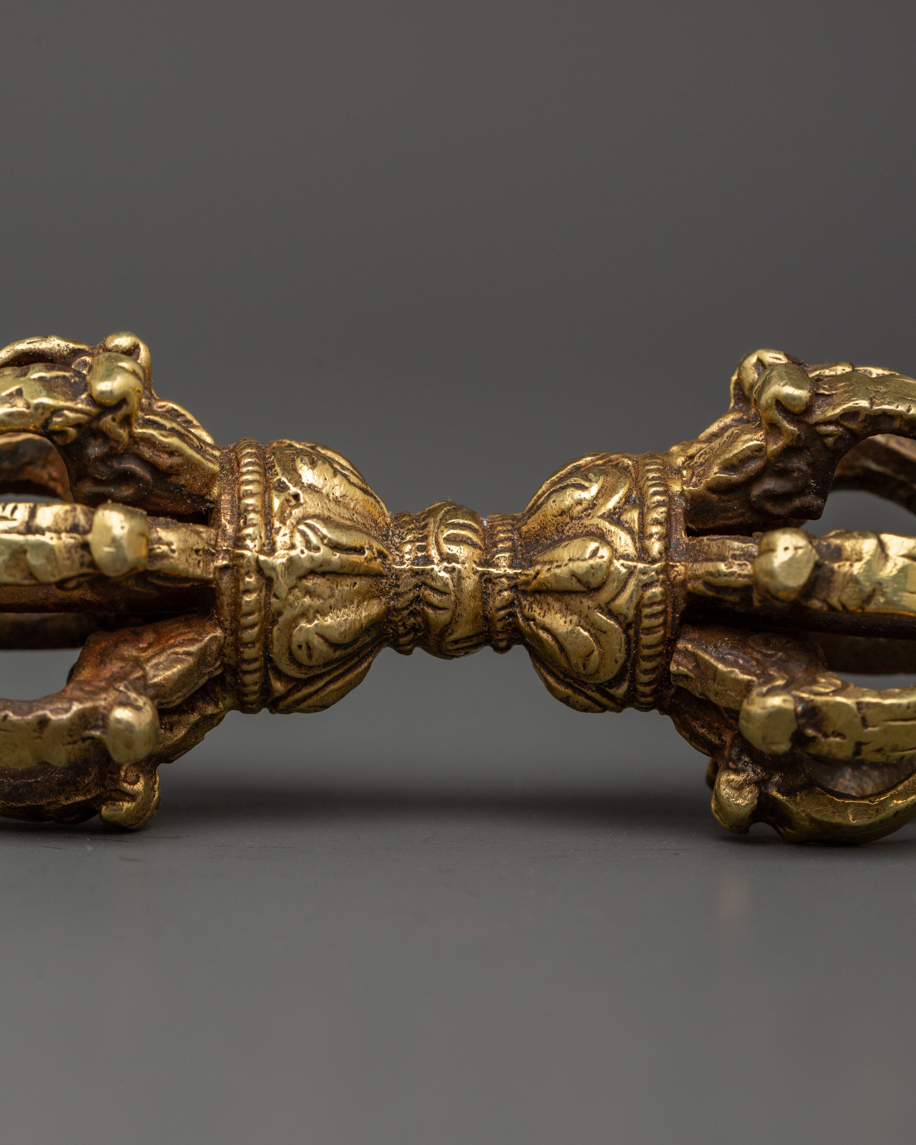 Bell-Vajra Sacred Ceremonial Set | Brass and Bronze Tibetan Ritual Tools