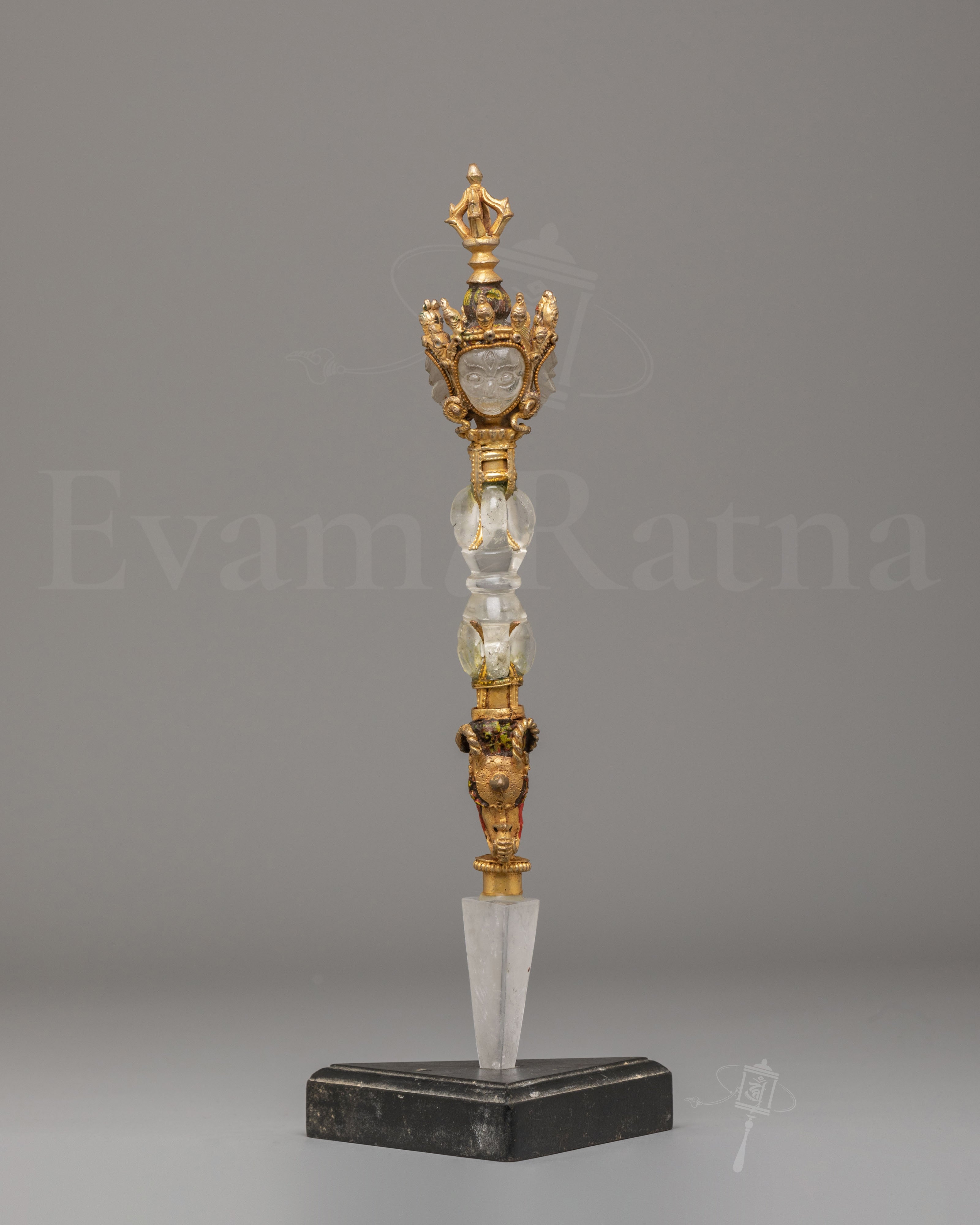 Sacred Buddhist Crystal Ritual Dagger