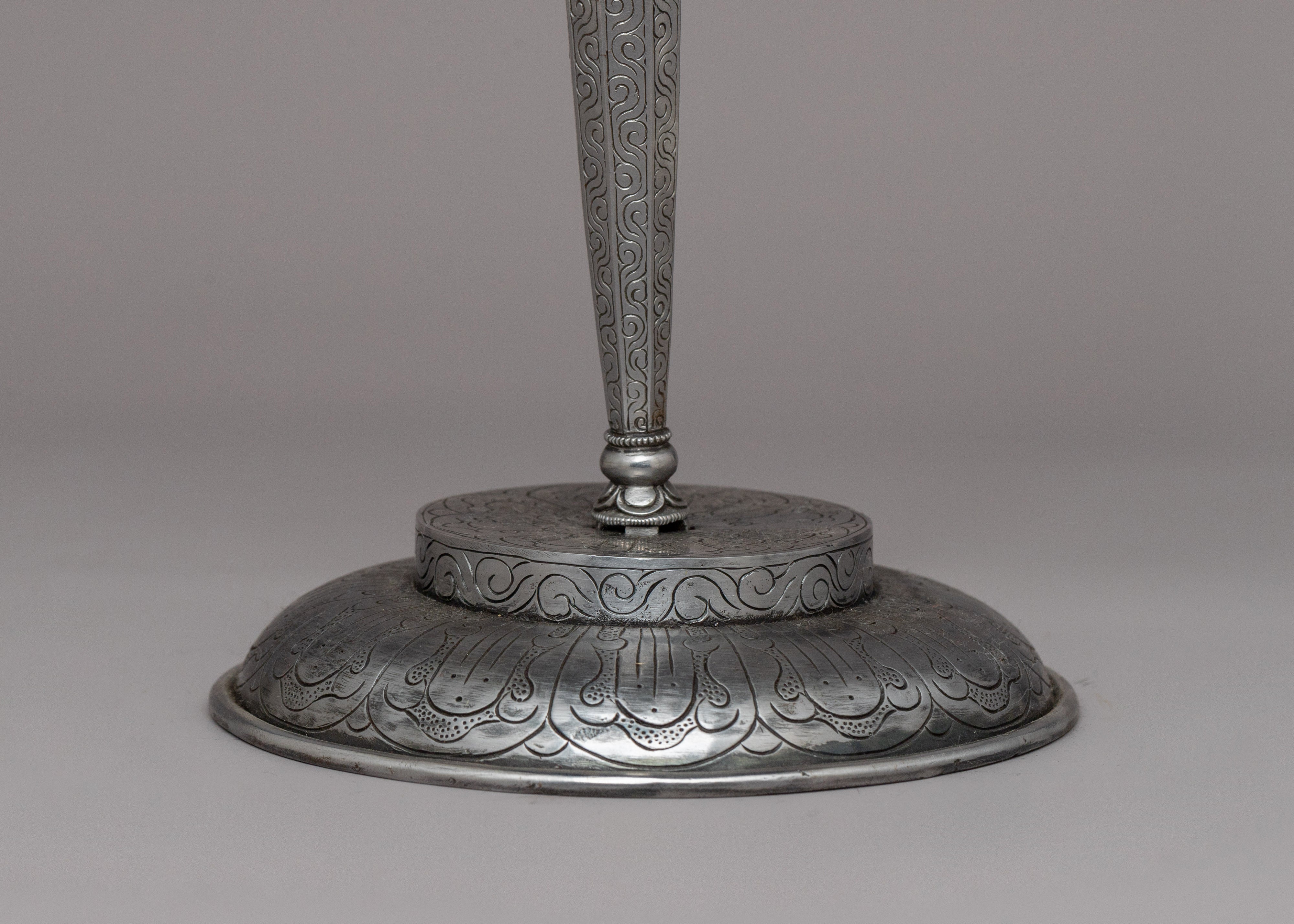 Iron Khatvanga for Tibetan Buddhist |  Sacred Vajrayana Ritual Staff