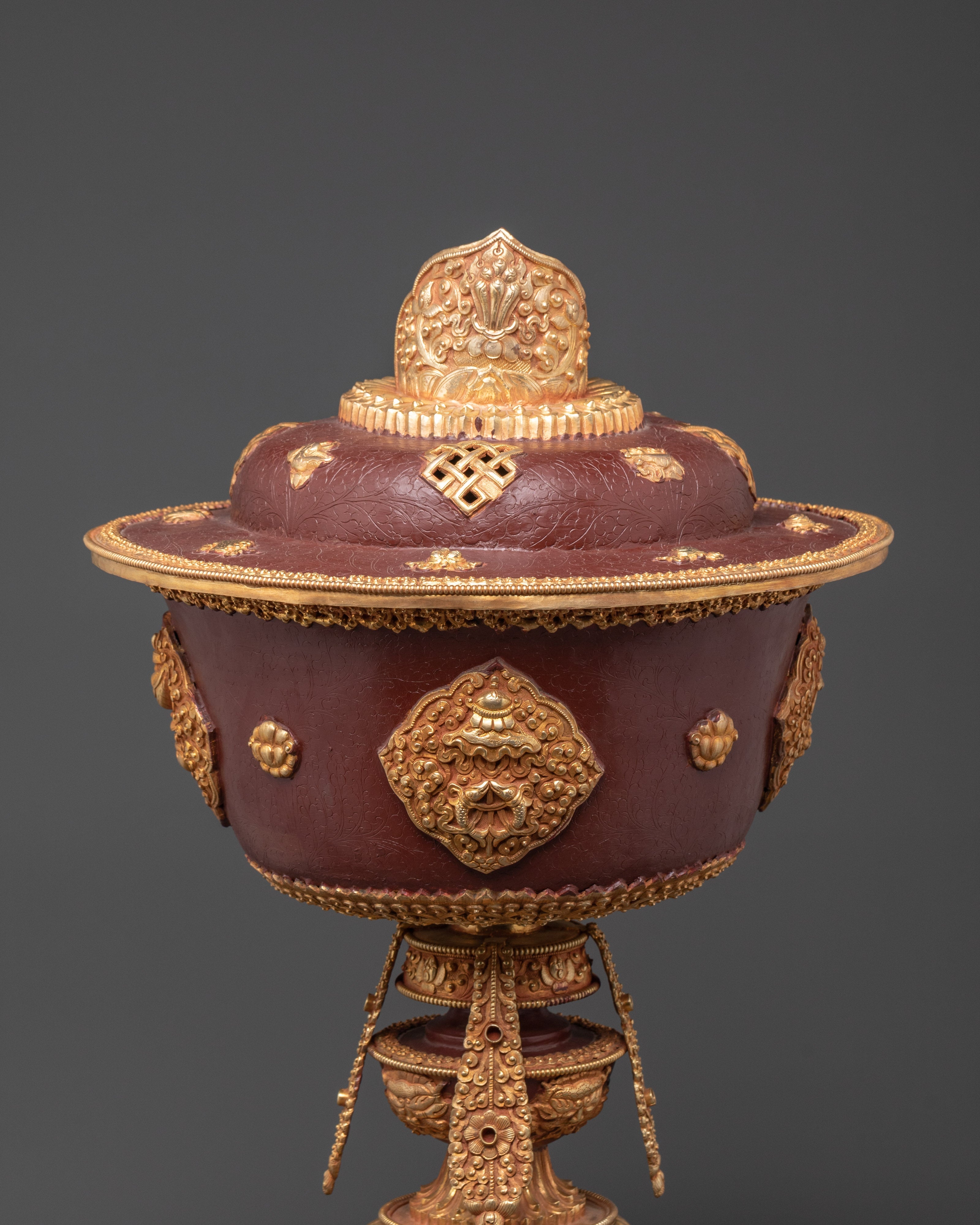 Handcrafted Tibetan Butter Lamp | Traditional Ritual Lamp