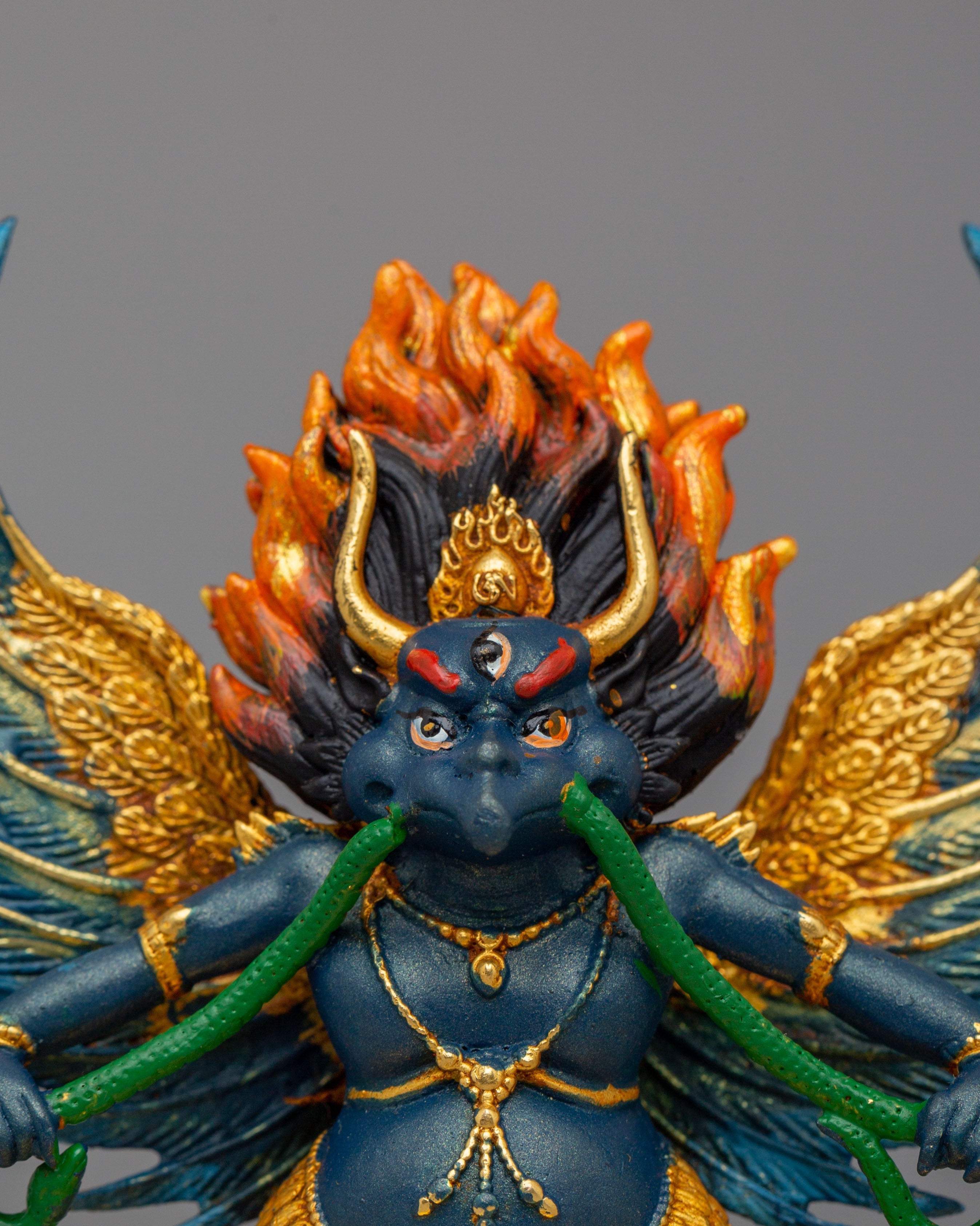 Handcrafted Garuda Hindu Deity Statue | God of Speed and Protection