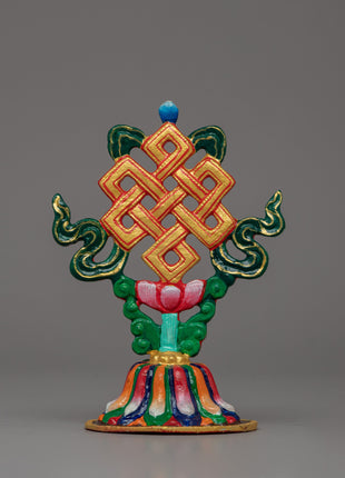 Sacred 8 Auspicious Symbols | Brass and Hand-Painted Tibetan Ritual Set