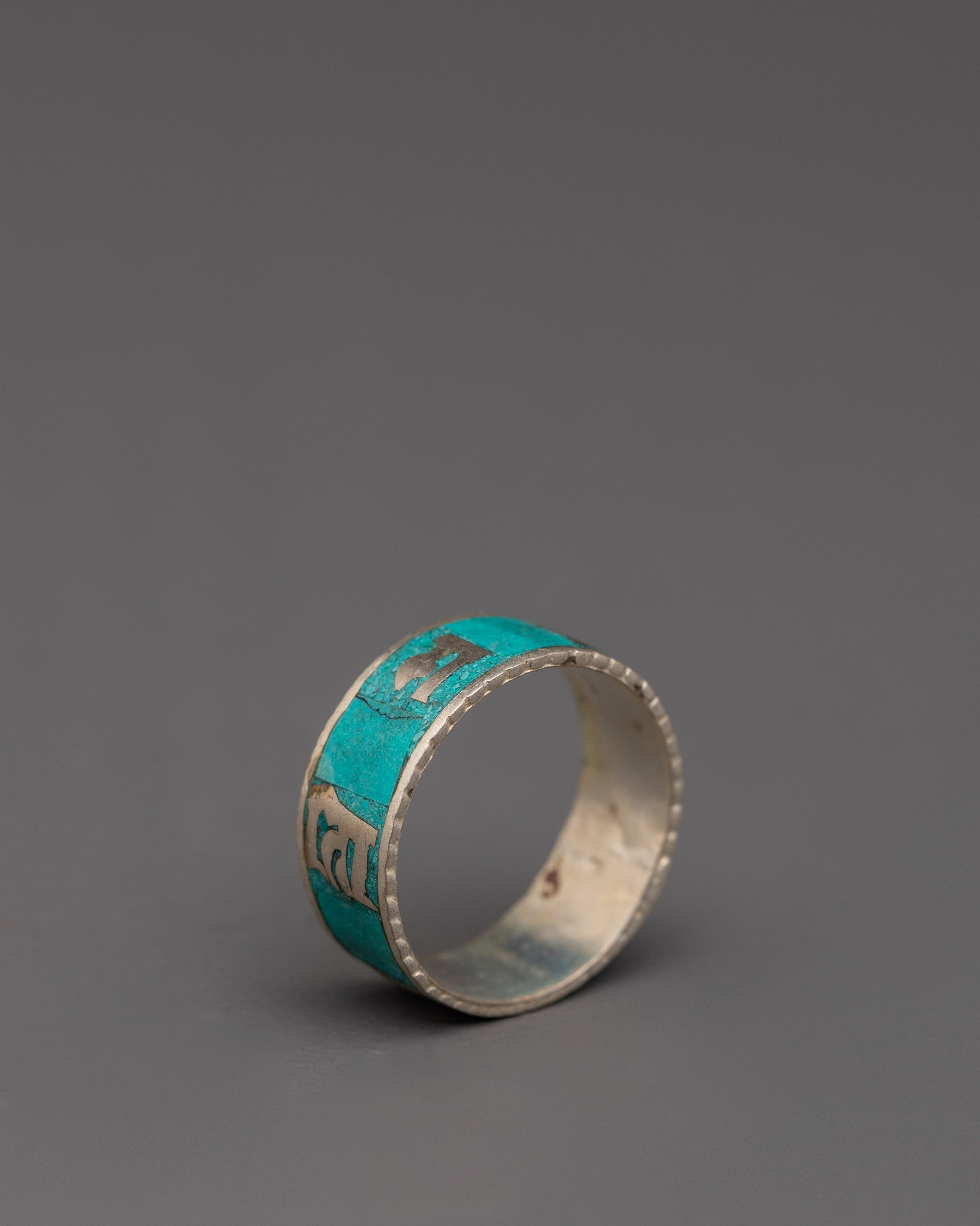 Handcrafted Turquoise Inlaid Ring | Boho Chakra Accessory