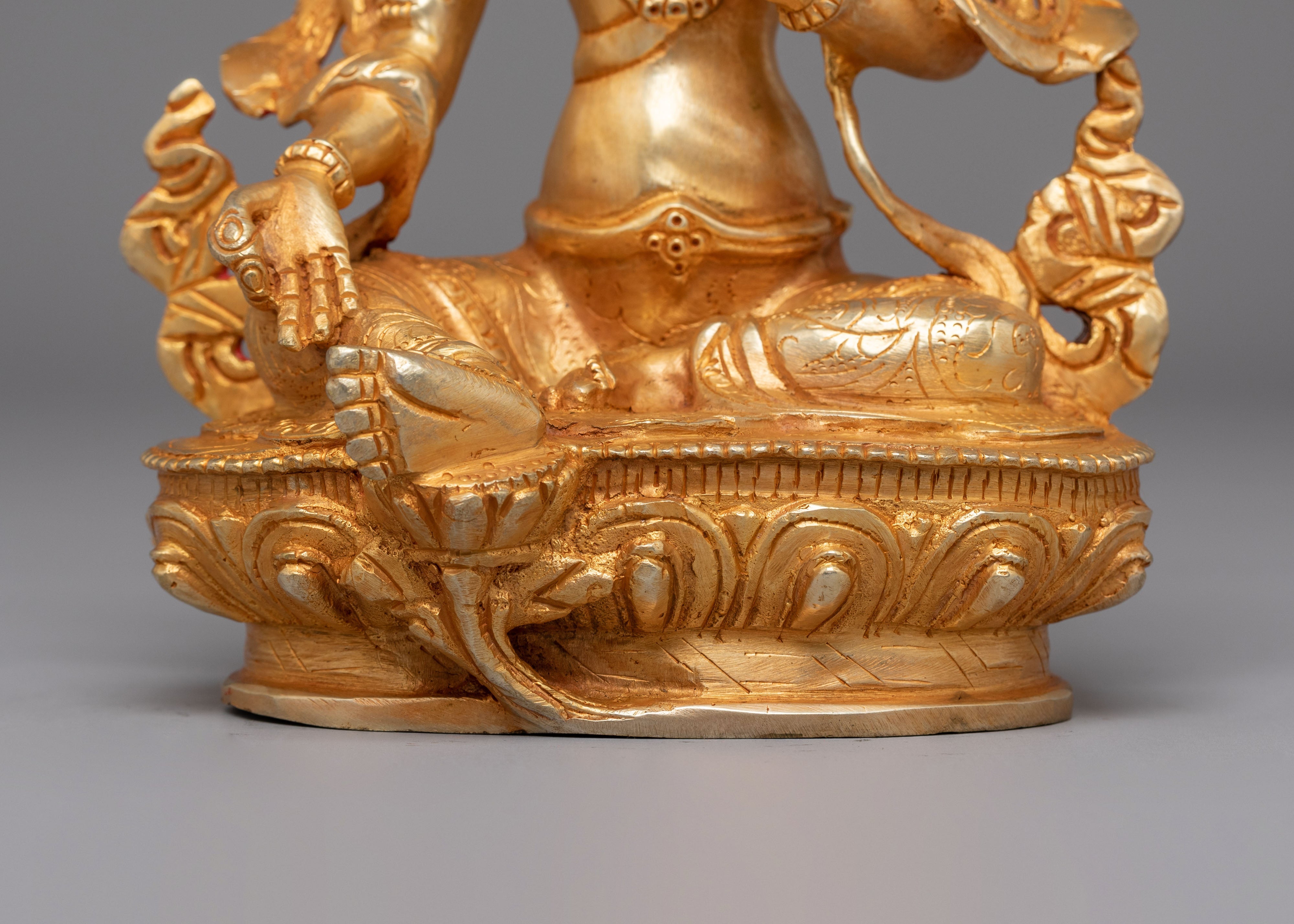 Handcrafted Green Tara Figurine | Embodiment of Compassion and Protection