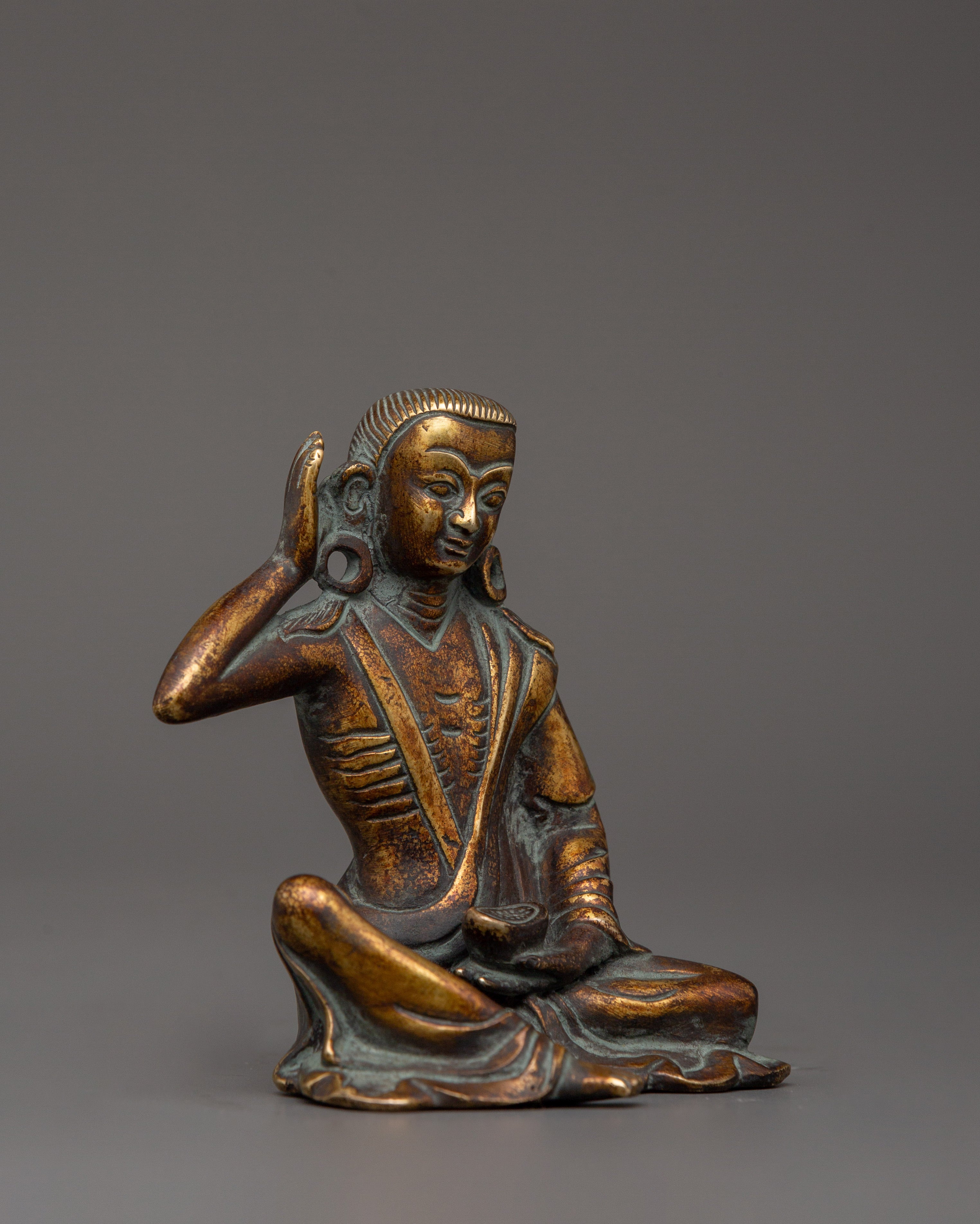 Tibetan Yogi Milarepa Statue | Enlightened Craft