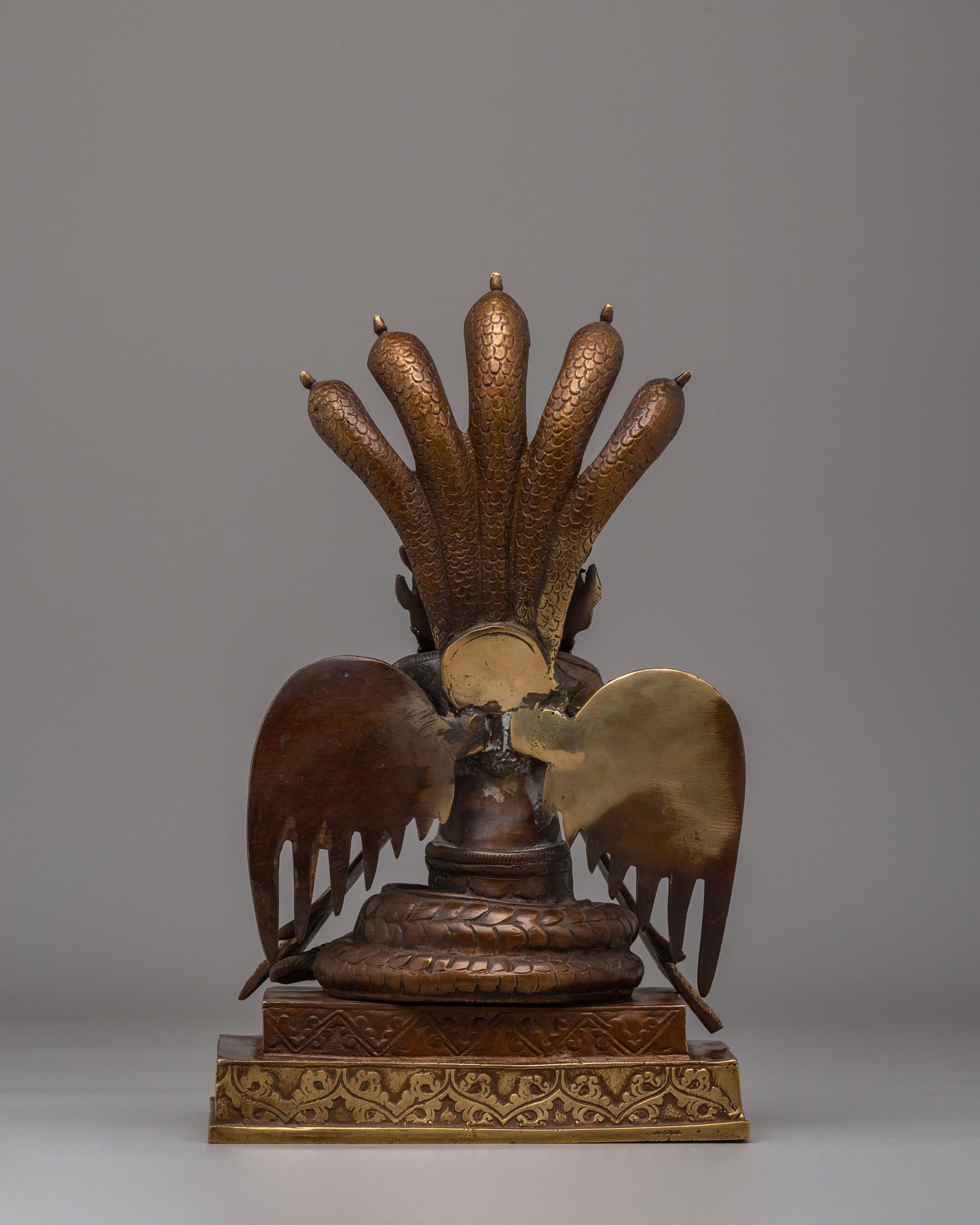 Traditional Nagkanya Statue | Handmade Brass Snake Goddess Figurine