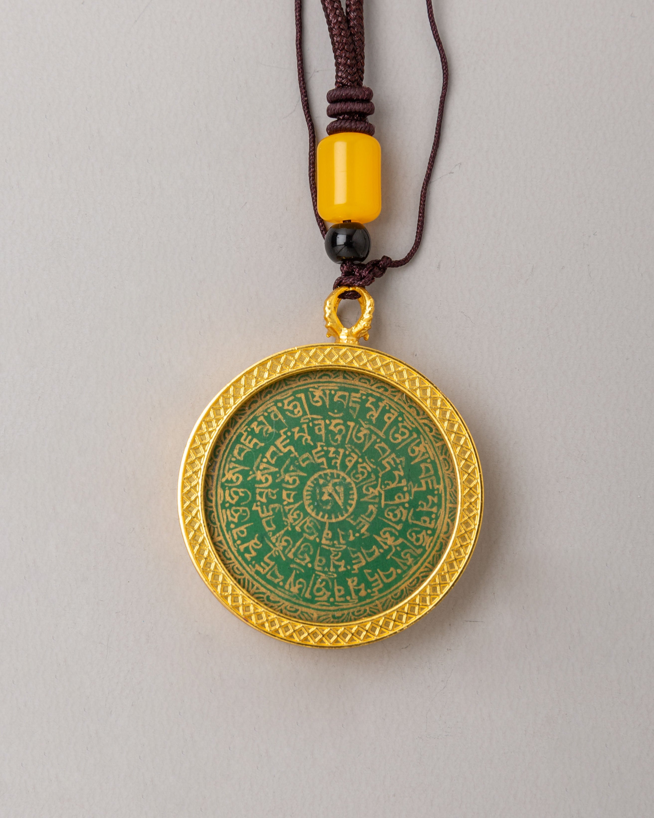 Tibetan Mantra Locket | Sacred Jewelry for Protection