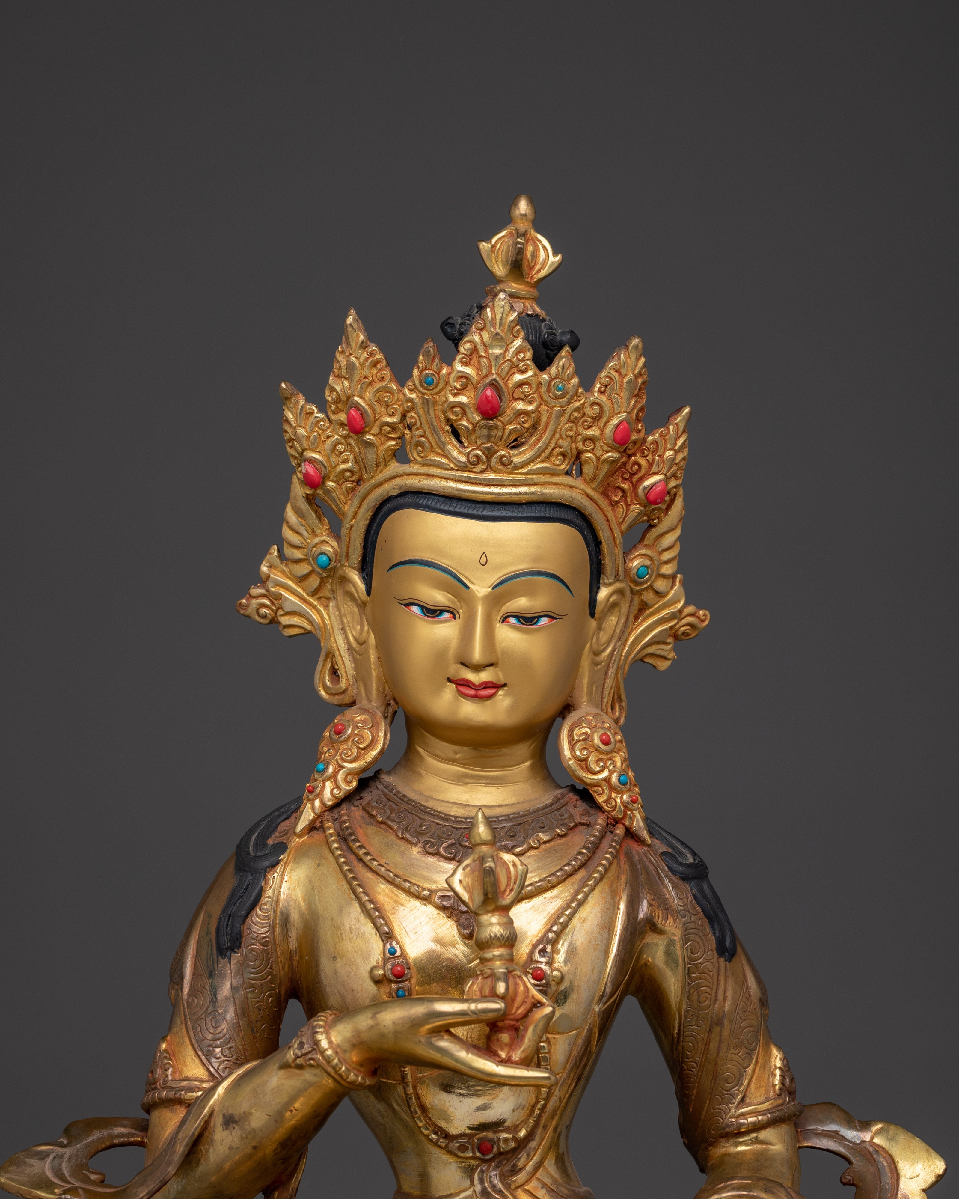 Tibetan Buddhist Purifier Deity vajrasattva Art | Dorje Sempa Sculpture