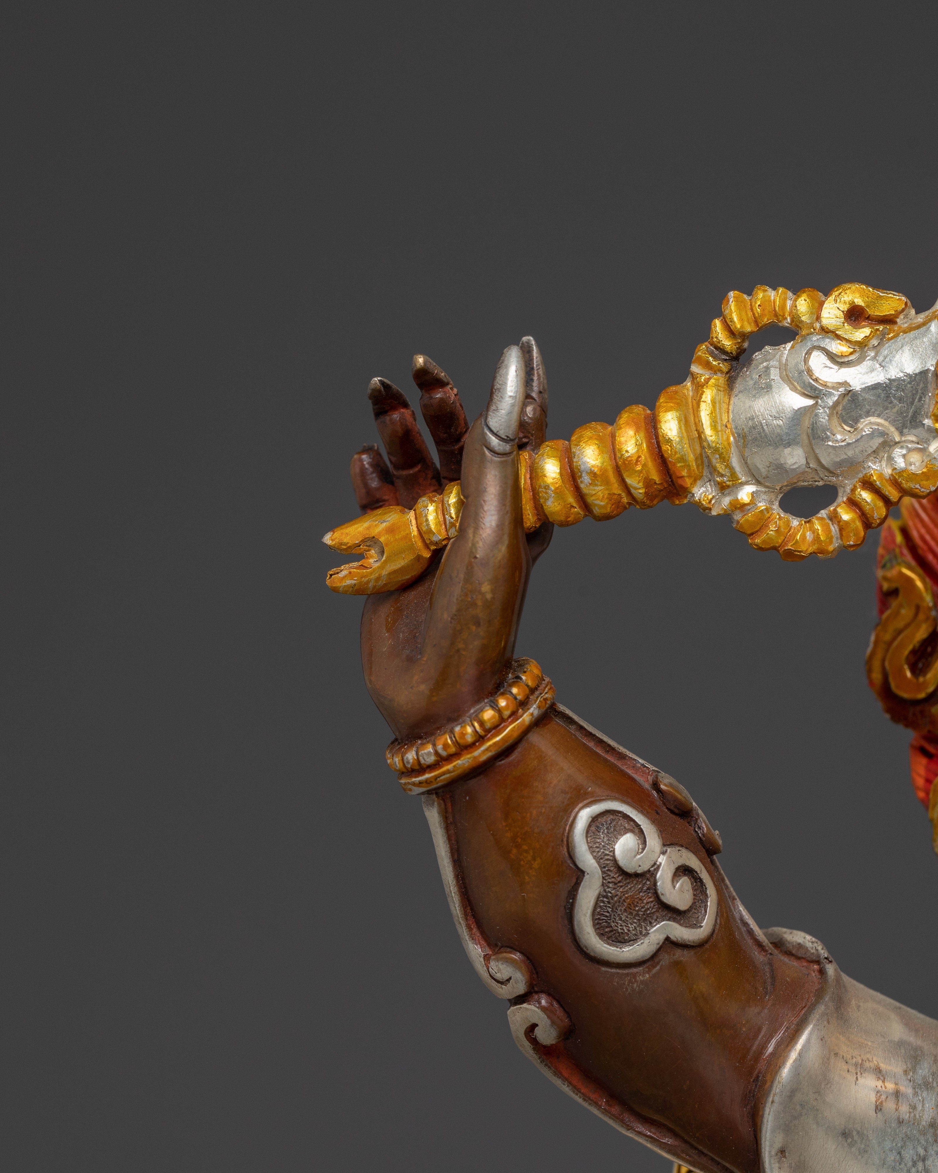 Dharma Guardian Mahakala Bernagchen Statue | Wrathful Protector