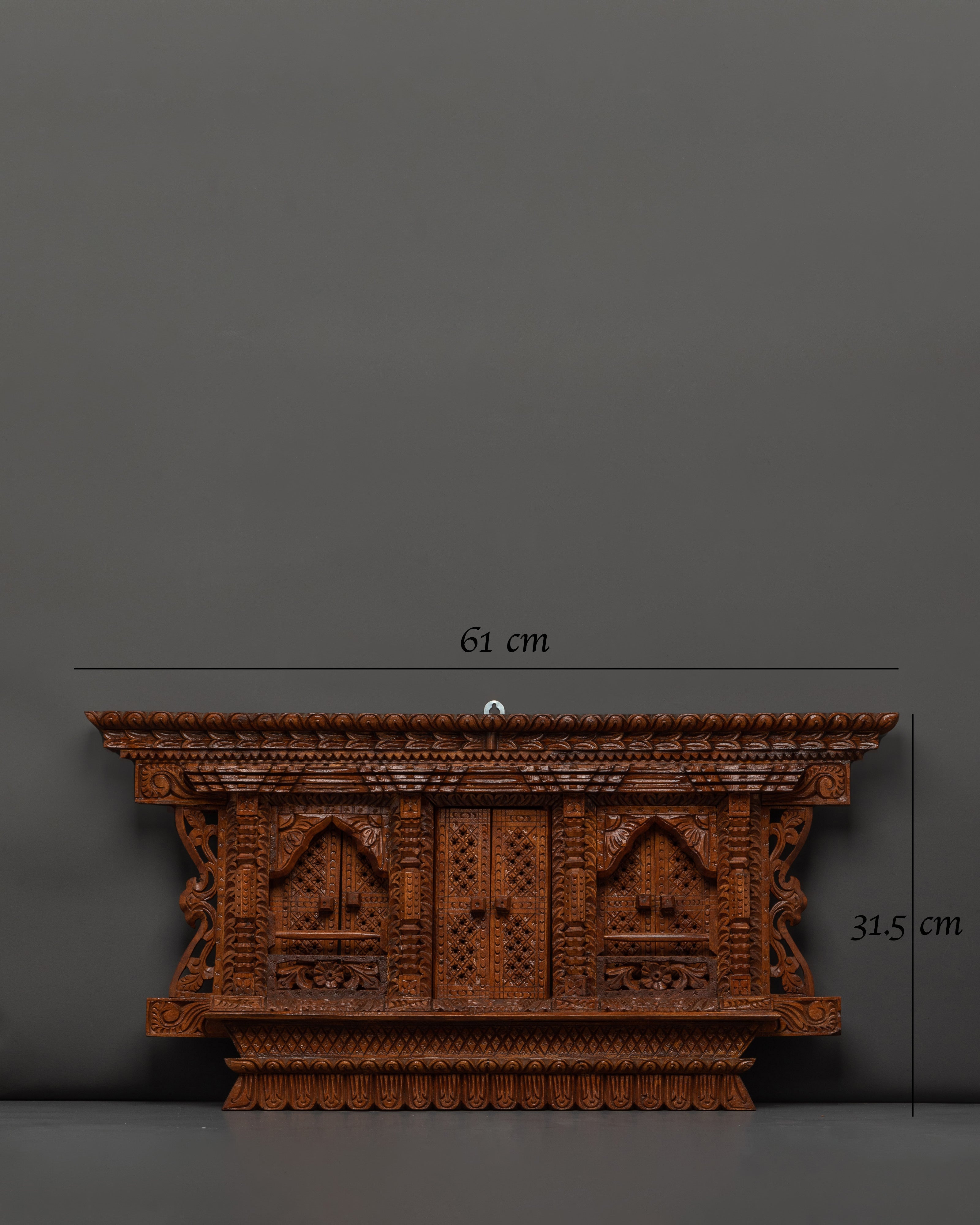Carved Wood Wall Hanging | Handcrafted Wooden Decor