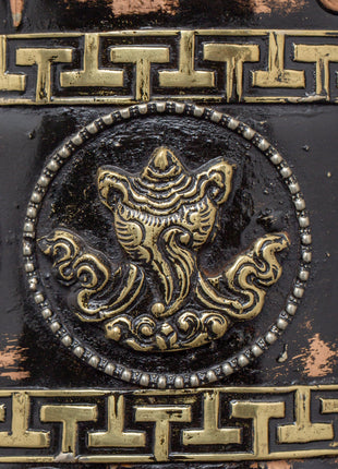 Engraved Copper Tibetan Prayer Wheel | Spiritual Ritual Decor