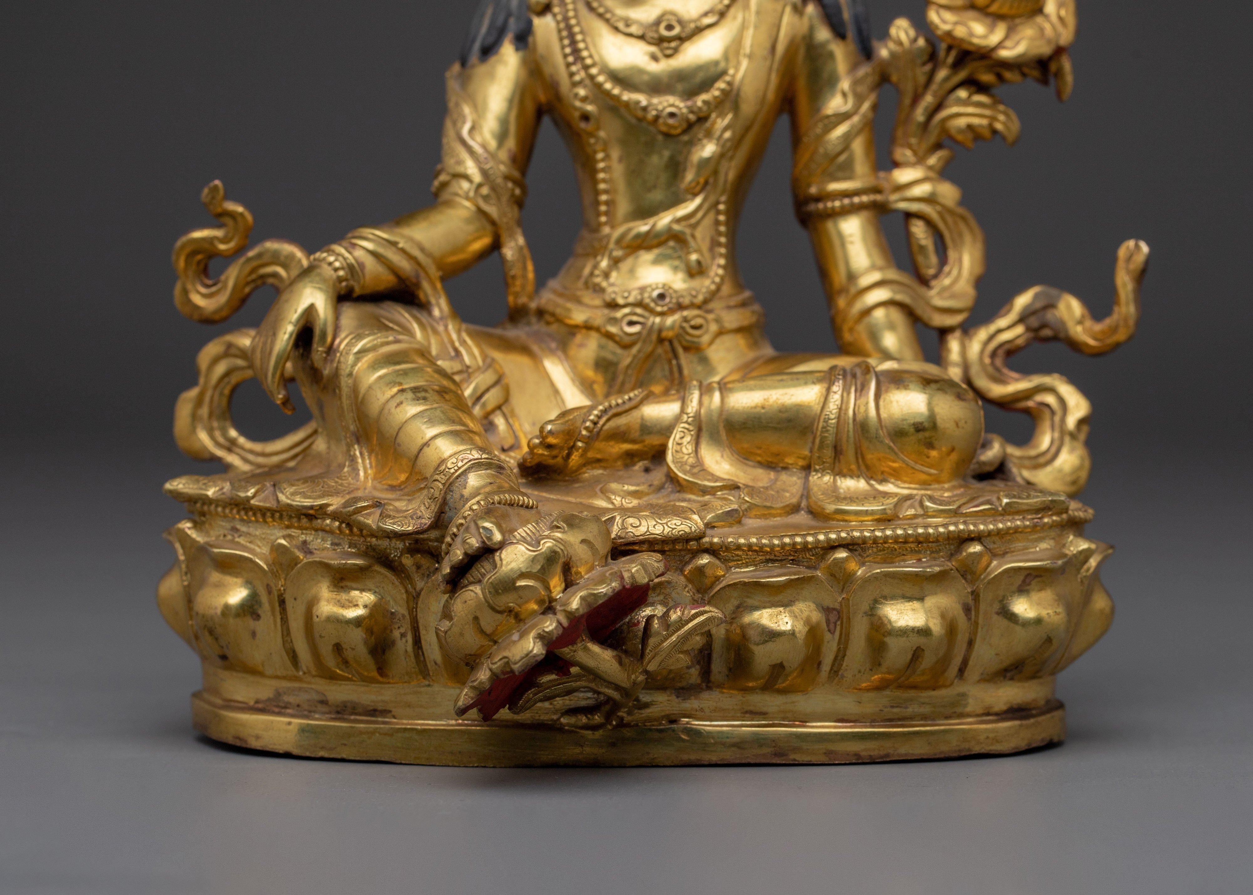 Golden Two Armed Chenrezig Statue  | Spiritual Enlightenment
