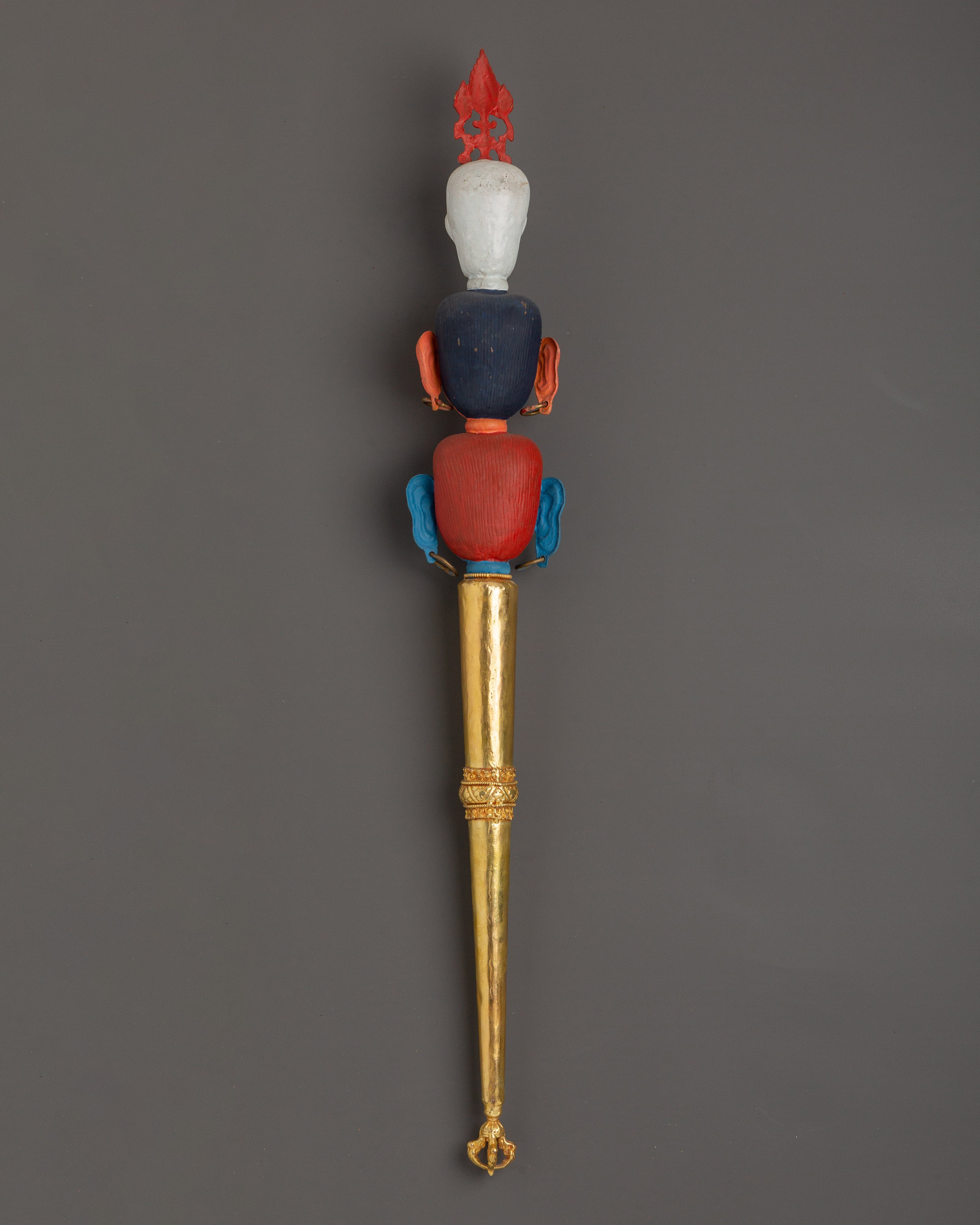 Khatan Tibetan Ritual Item | Handcrafted Copper Artifact