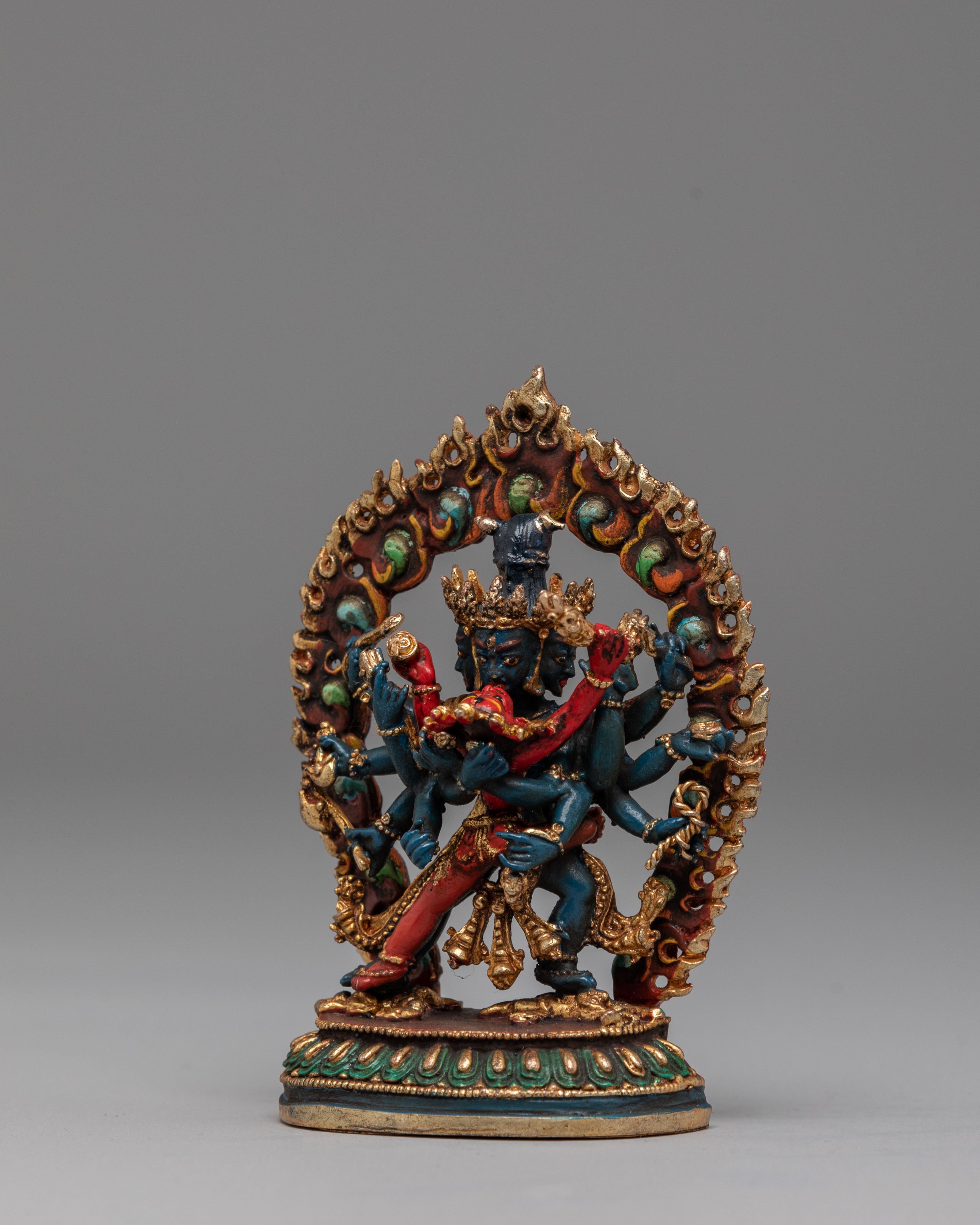 Sacred Protector Icon Chakrasamvara Statue | Tibetan Tantric Deity