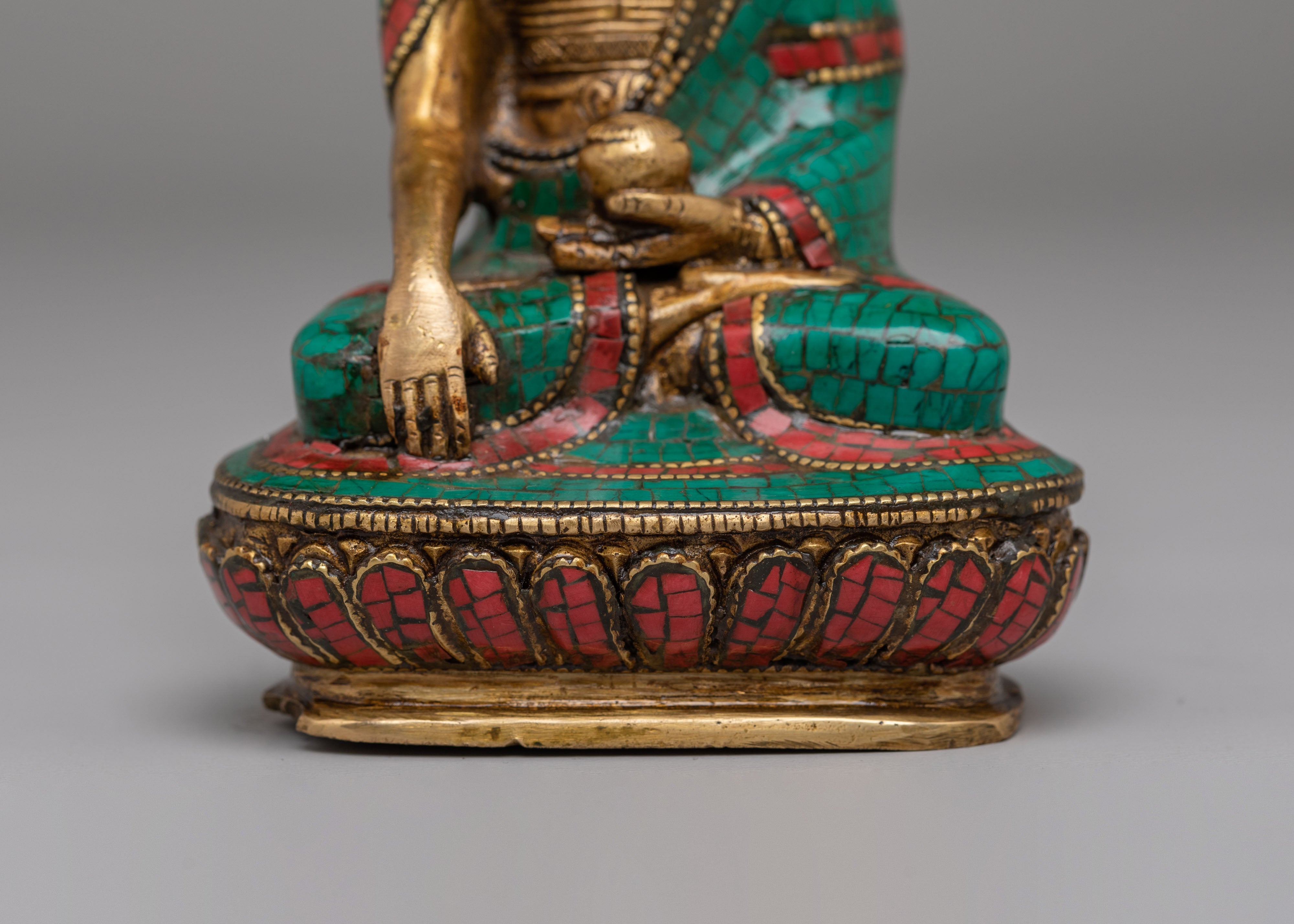 Handmade Shakyamuni Buddha Tibetan Statue | Tibetan Sculpture