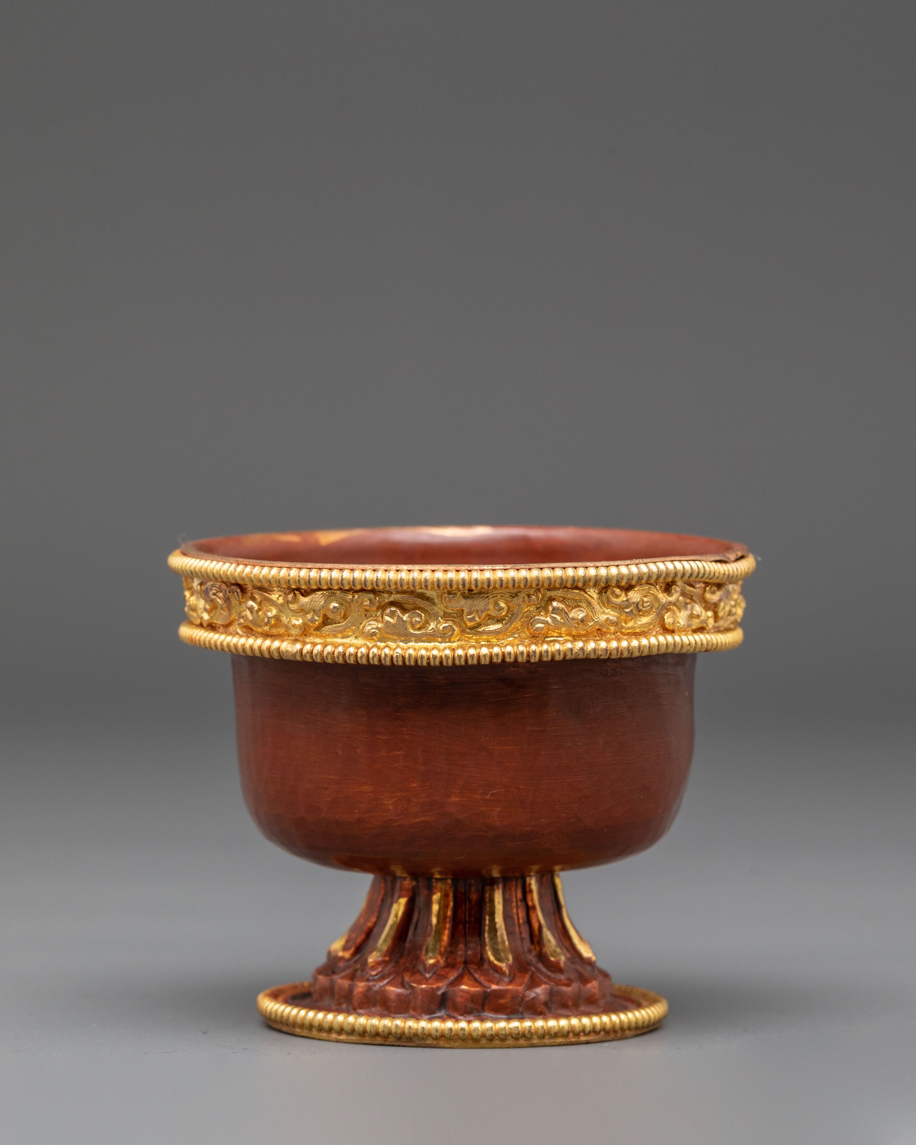 Sacred Buddhist Ritual Offering Bowl Set | Tibetan Altar Water Offering Bowls