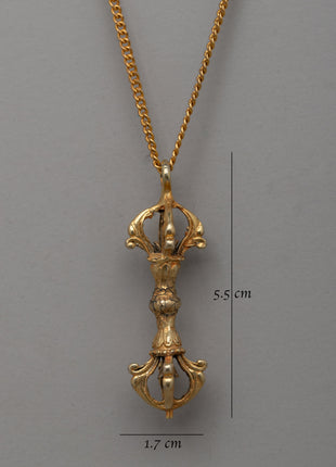 Traditional Tibetan Buddhist Vajra Locket | Spiritual Talisman for Wisdom and Protection