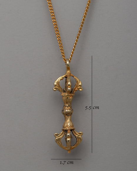 Traditional Tibetan Buddhist Vajra Locket | Spiritual Talisman for Wisdom and Protection