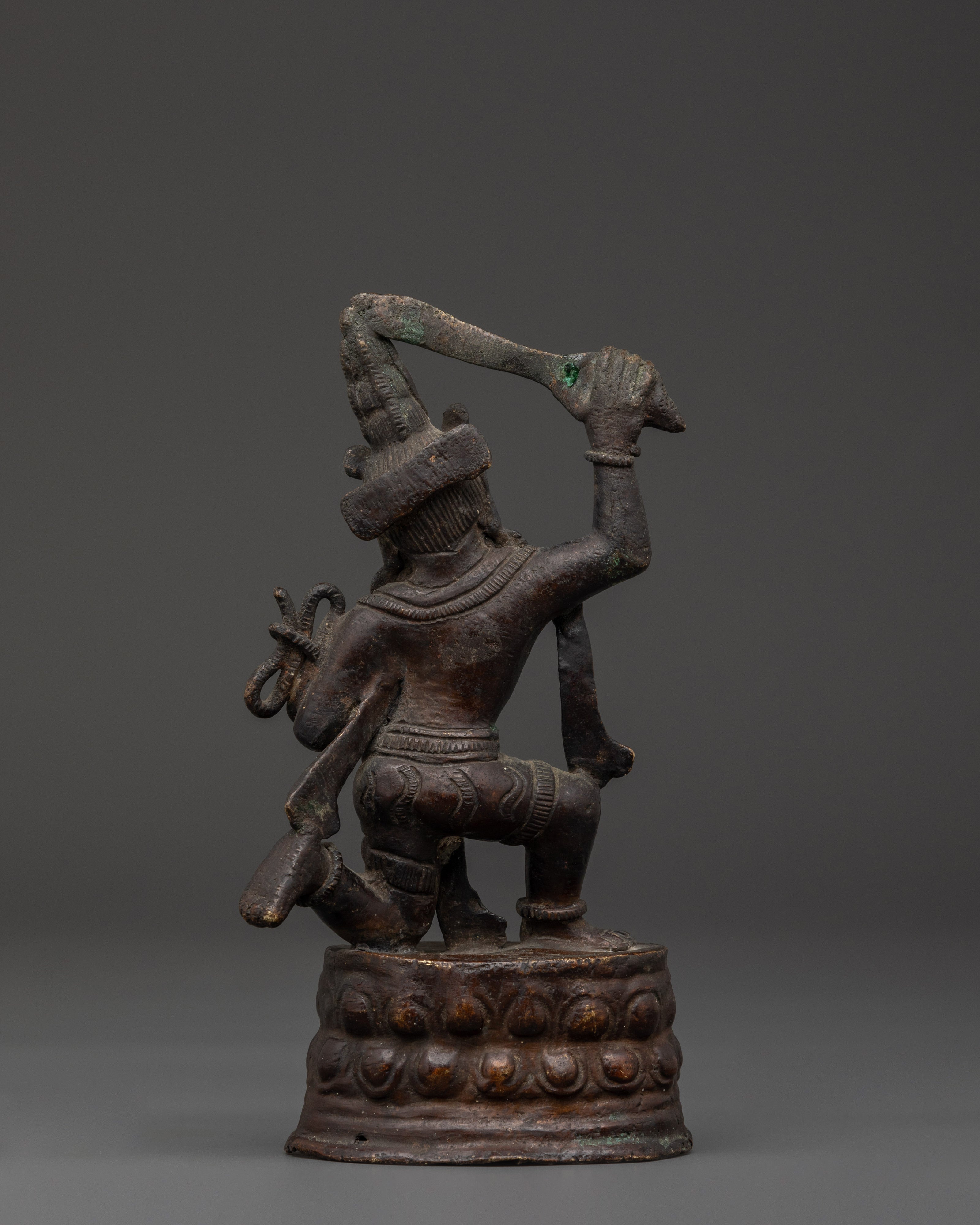 Handcrafted Achala Statue | Brass Hindu Protector Deity Sculpture