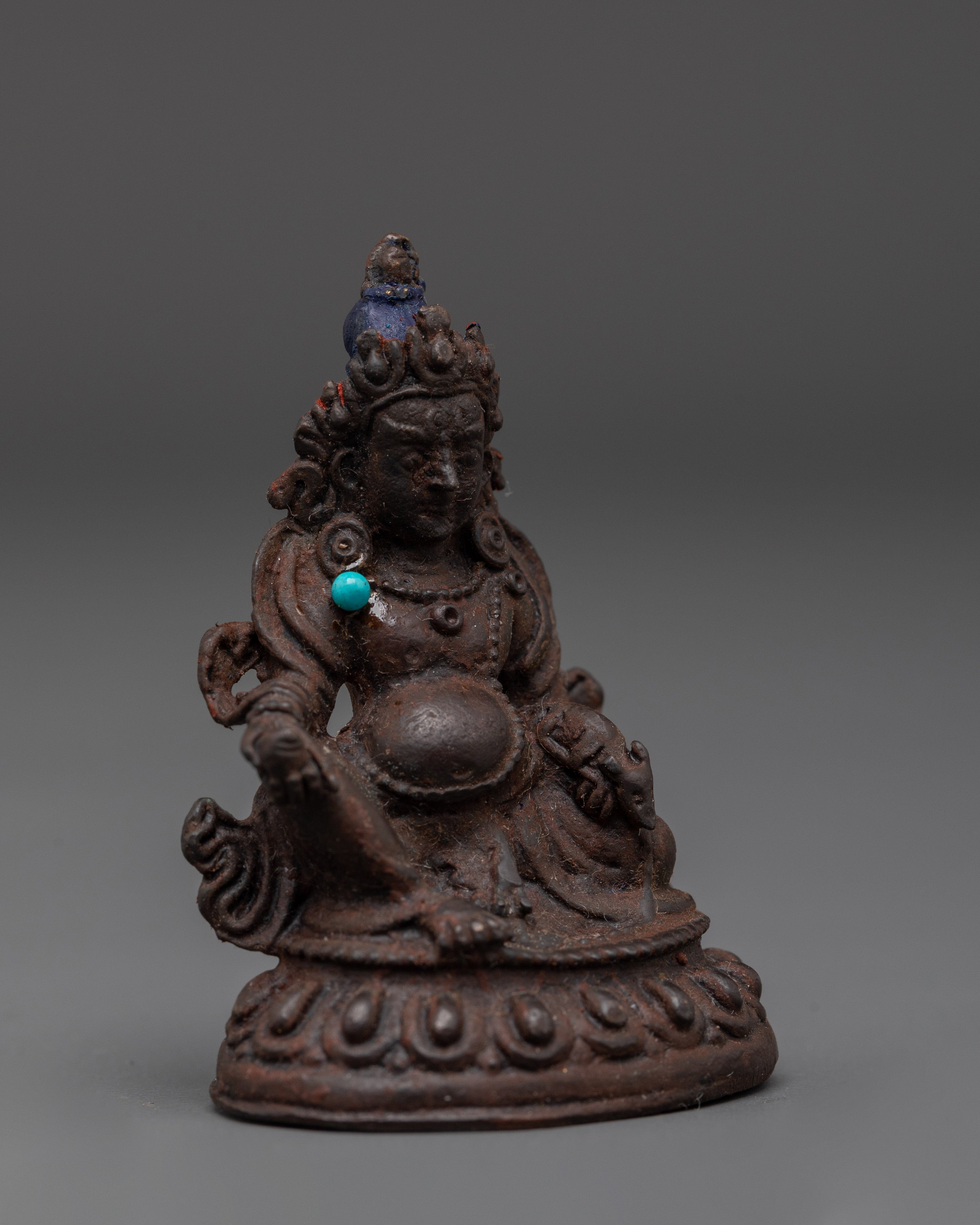 Handcrafted Dzambhala Prosperity Statue | Tibetan Wealth Deity for Abundance