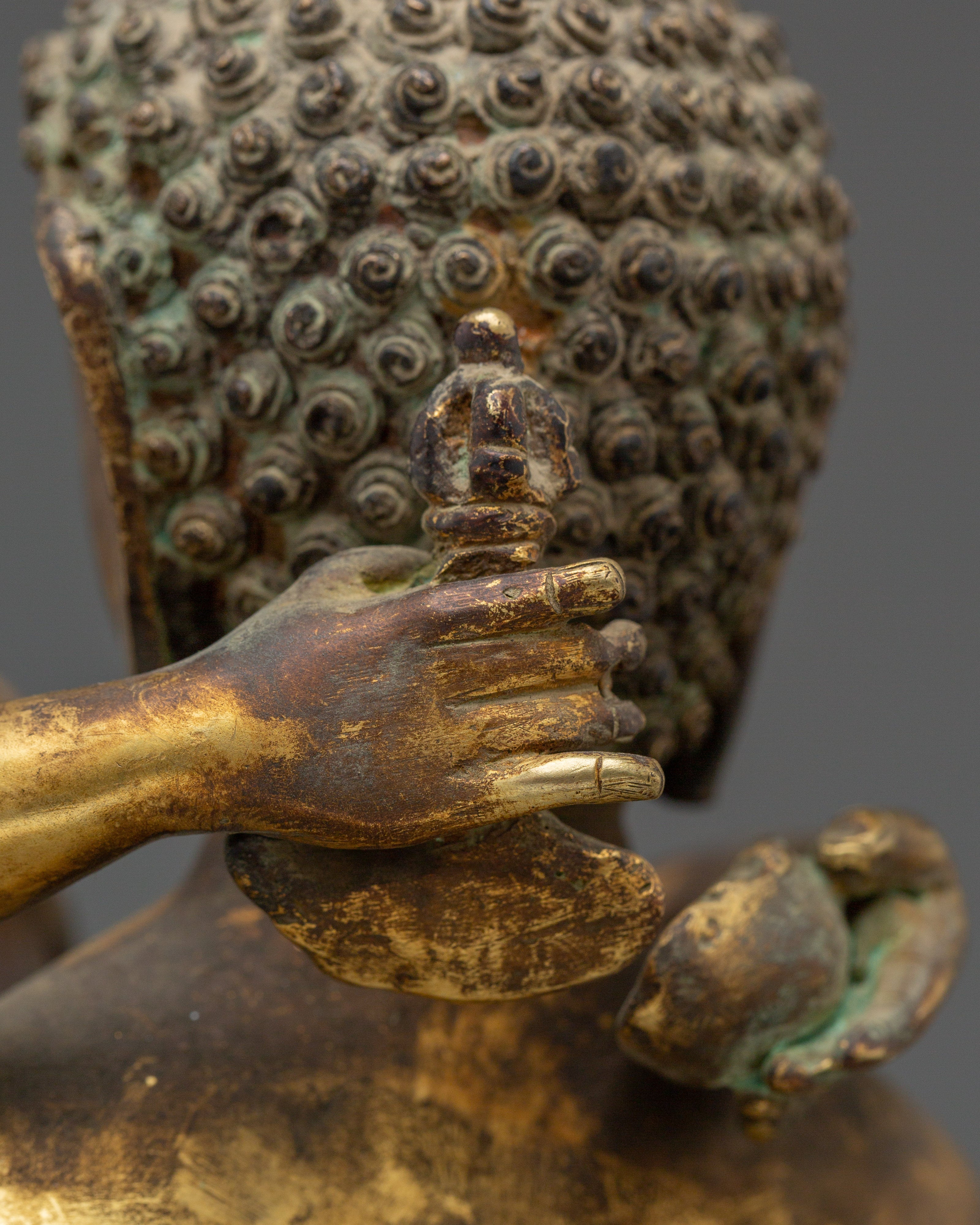 Samantabhadra Copper and Gold Plated Statue | Tibetan Yab Yum Artwork