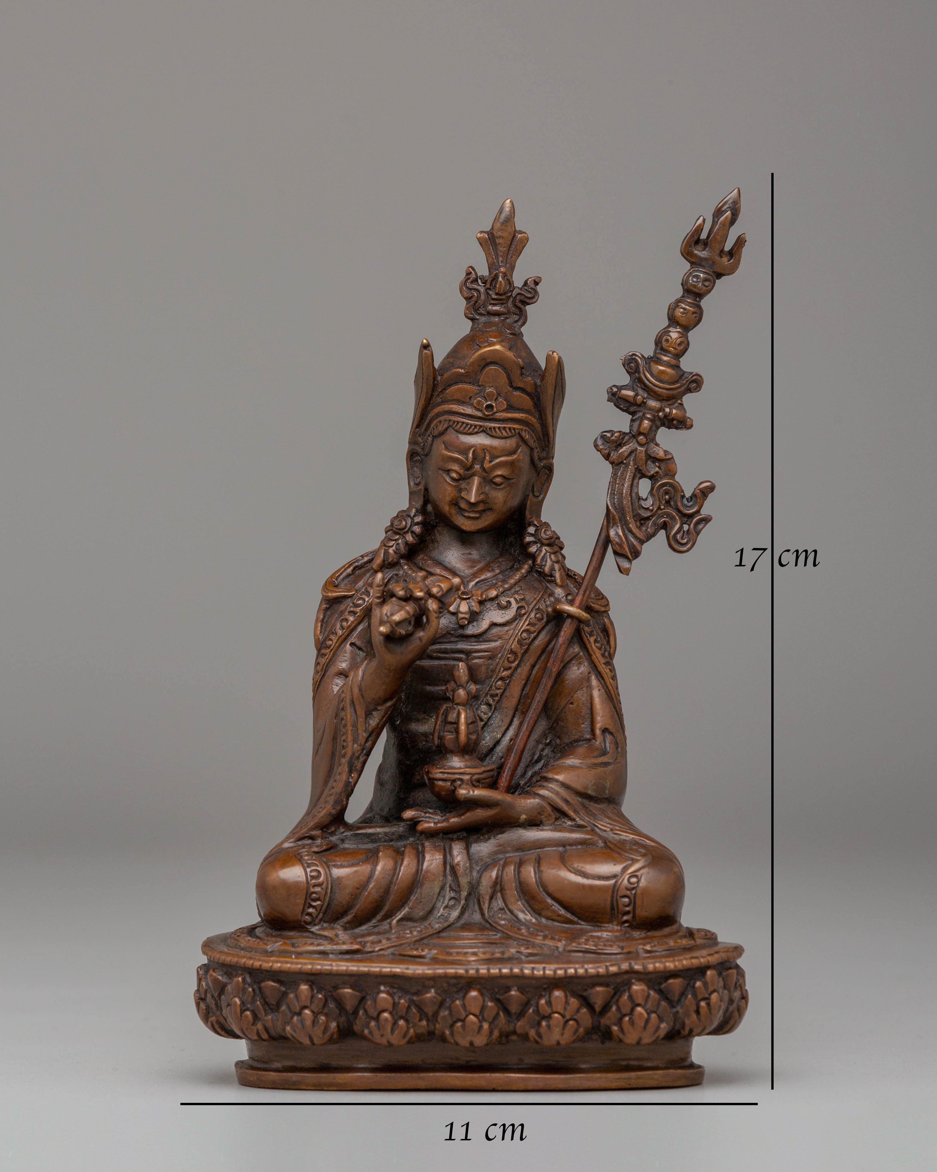 Handcrafted Tibetan Guru Tsokye Dorje Statue | Tibetan Deity Sculpture