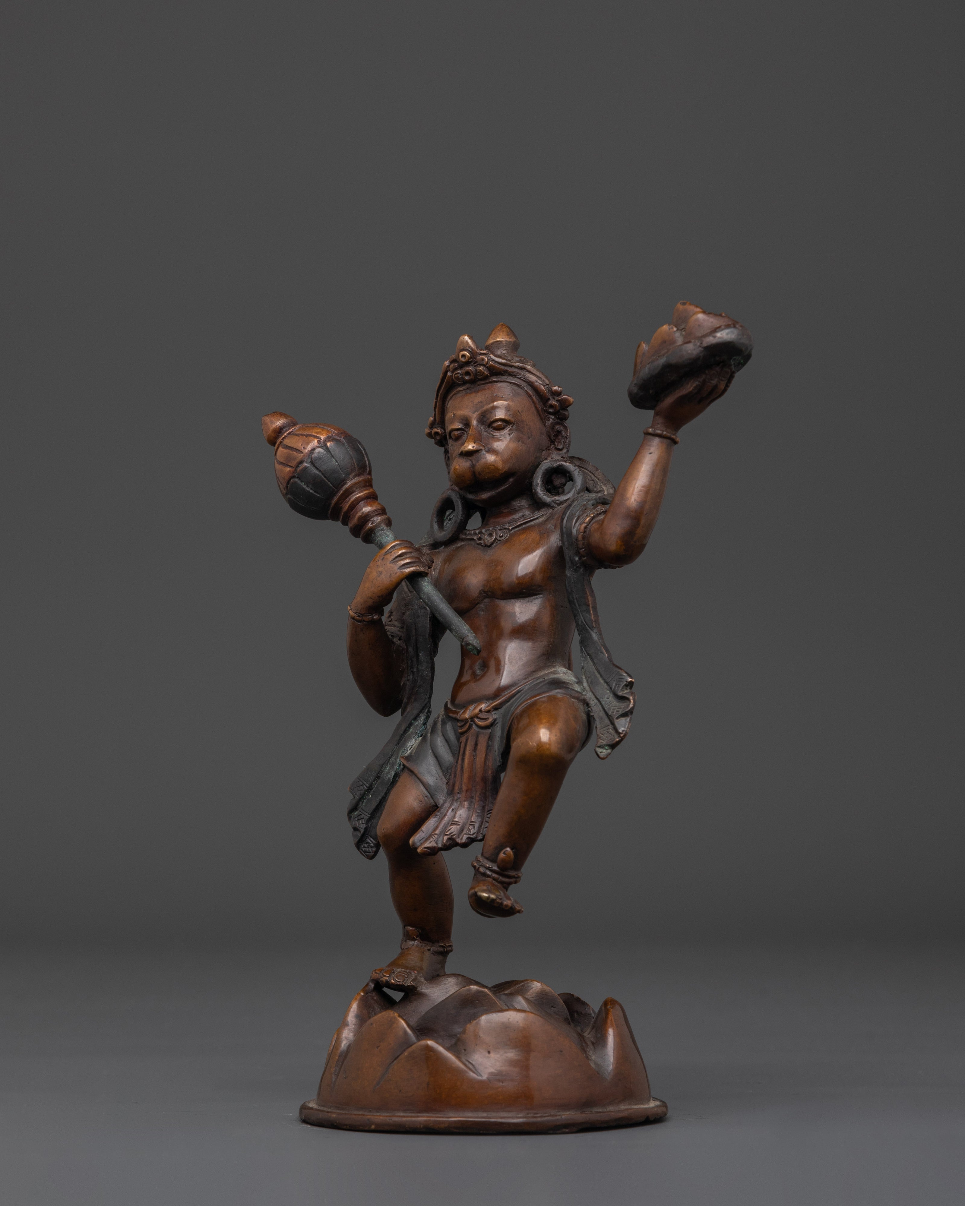 Hanuman Hindu Deity Statute | Traditional Statue of the Hindu God for Your Altar