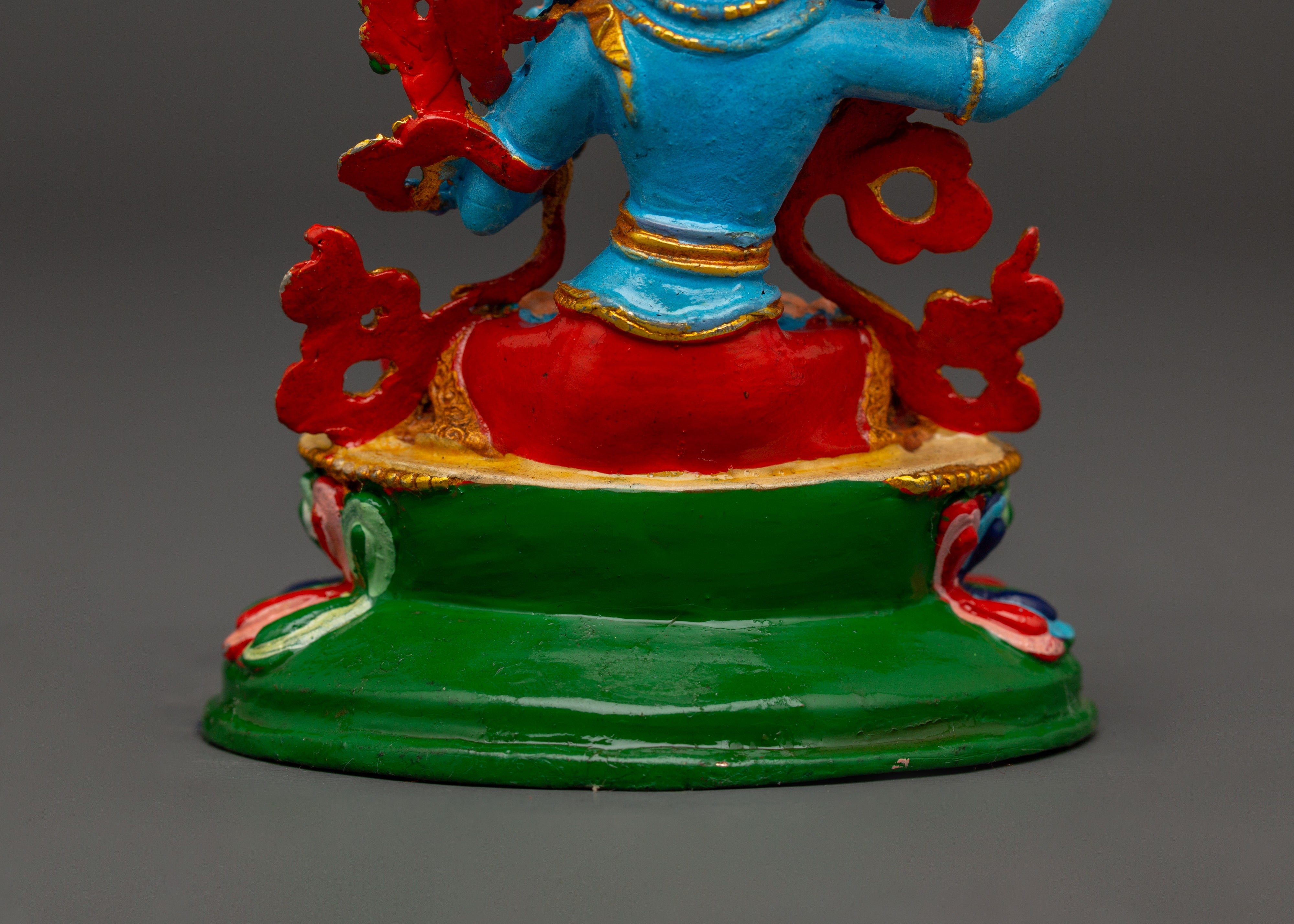 Manjushri Gold Plated Idol | Home Decor