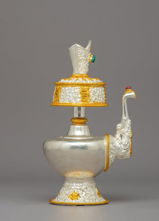 Handmade Tibetan Bhumba | Buddhist Ritual Vase Bhumpa