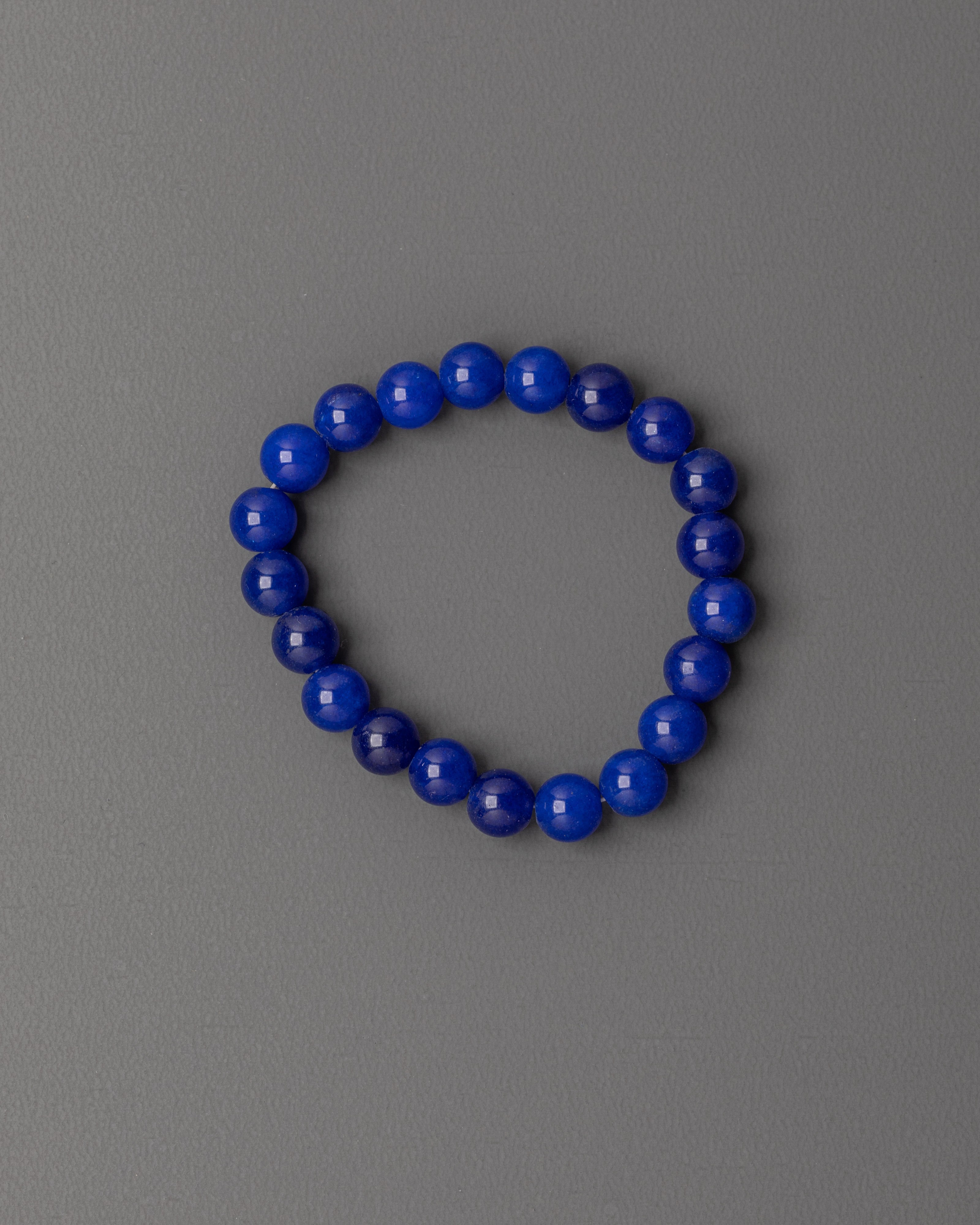 Bold Blue Beaded Statement Bracelet