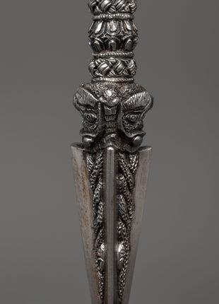 Iron Body Phurba | Tibetan Ritual Dagger with Vajra and Wrathful Deity