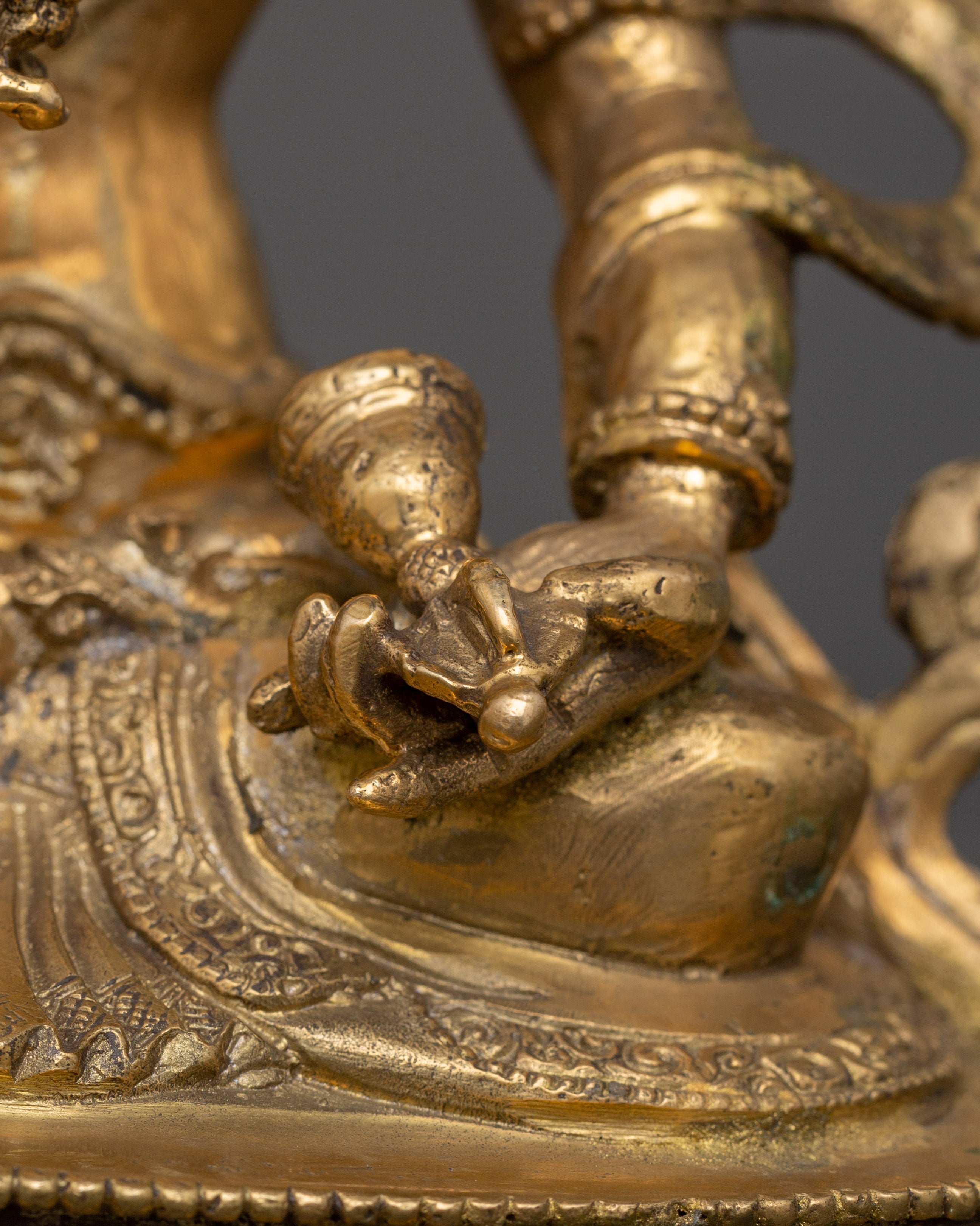 Brass Vajrasattva Sculpture | Handcrafted Buddhist Figurine