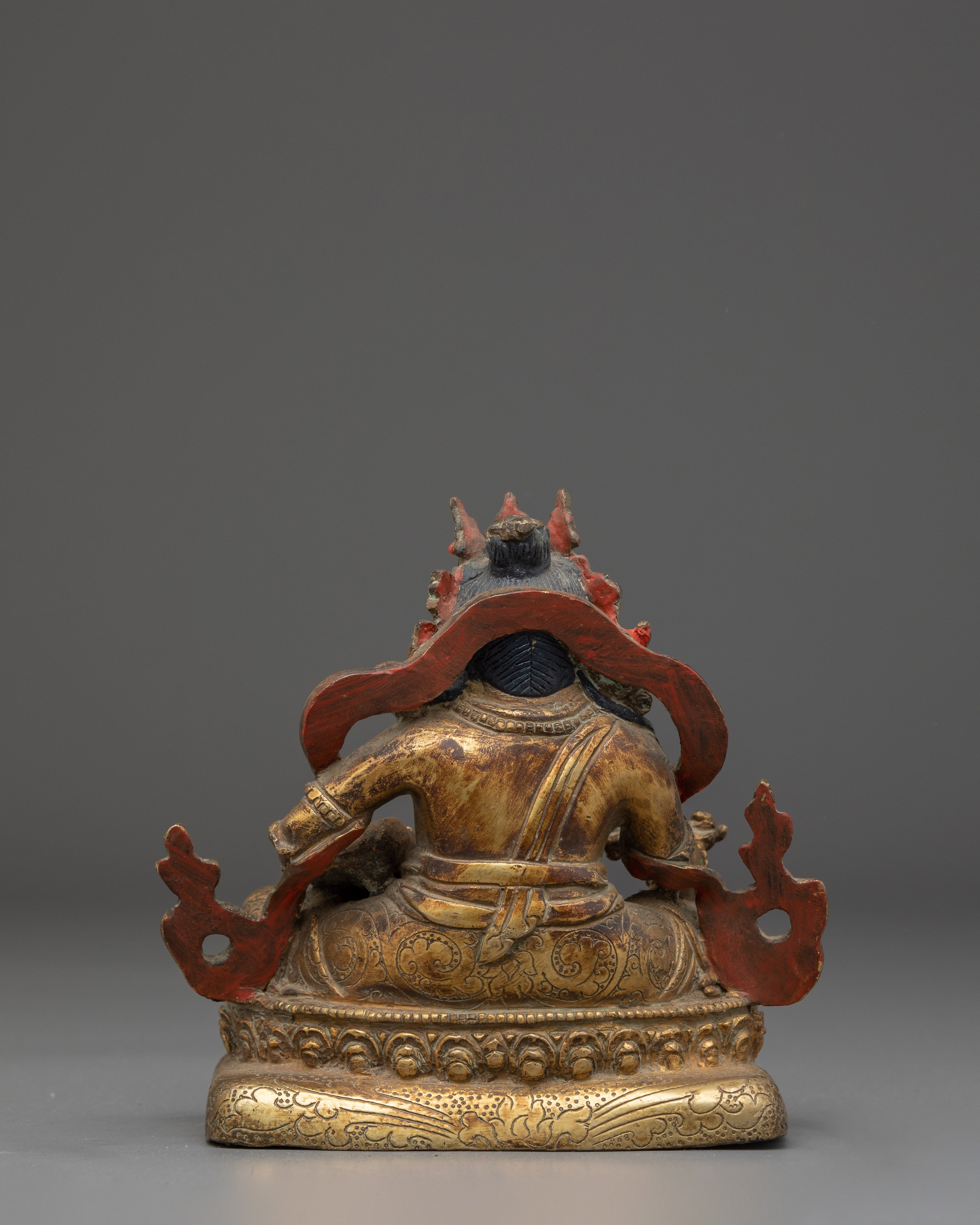 Handmade Copper Statue of Dzambhala | Statue for Altar