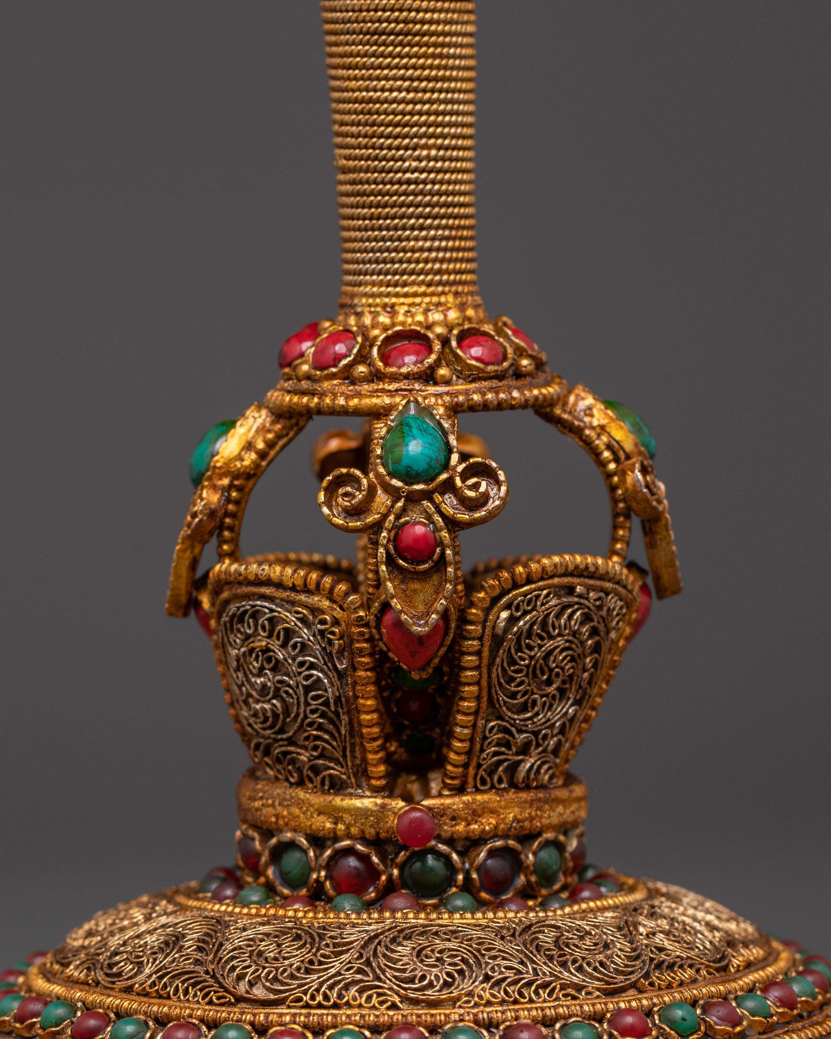 Handmade Copper Axe for Ritual Ceremonies | Gold Plated Sacred Ritual Tool