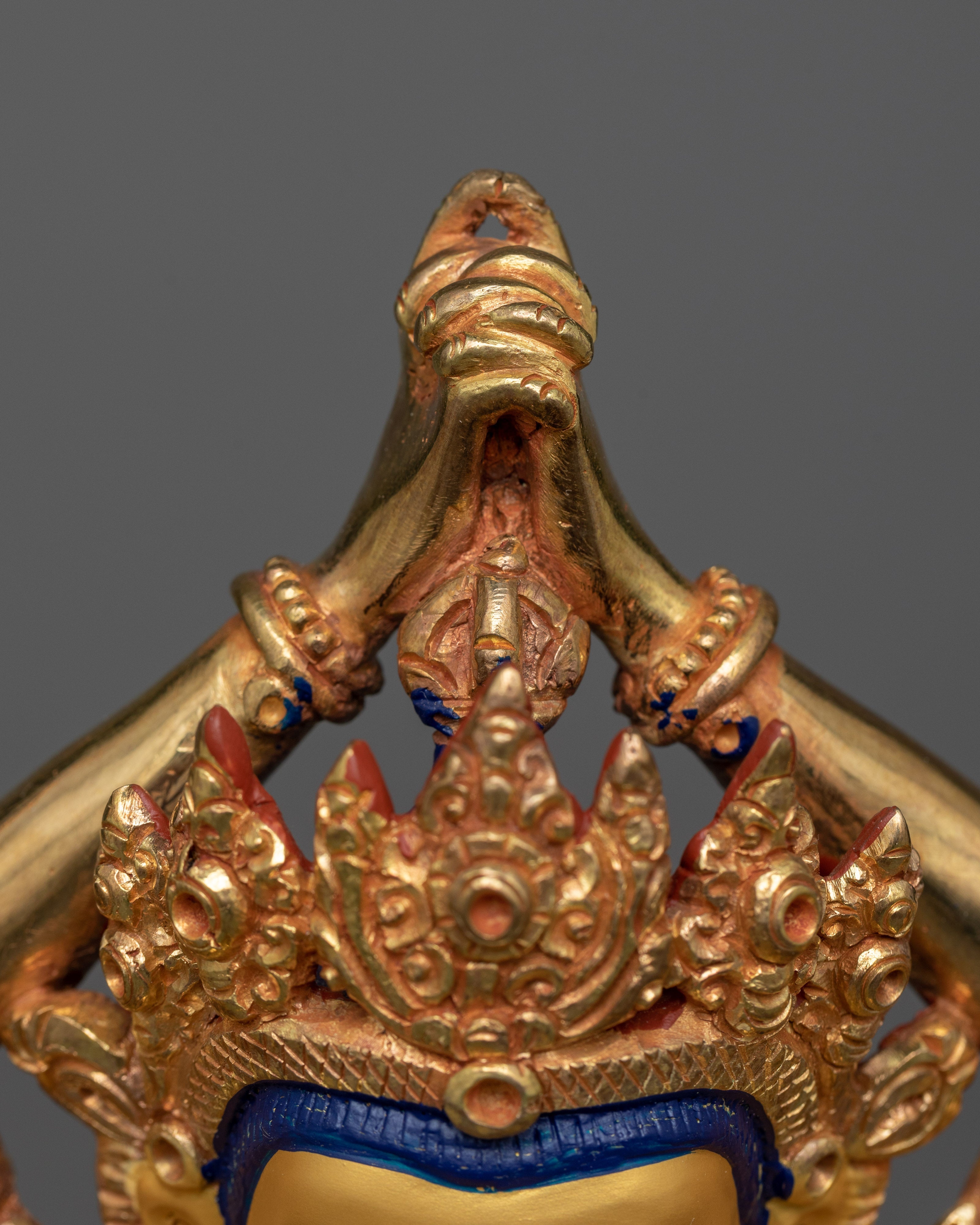 Manjushri Namasamgiti Statue in 24K Gold | A Celebration of Wisdom and Eloquence