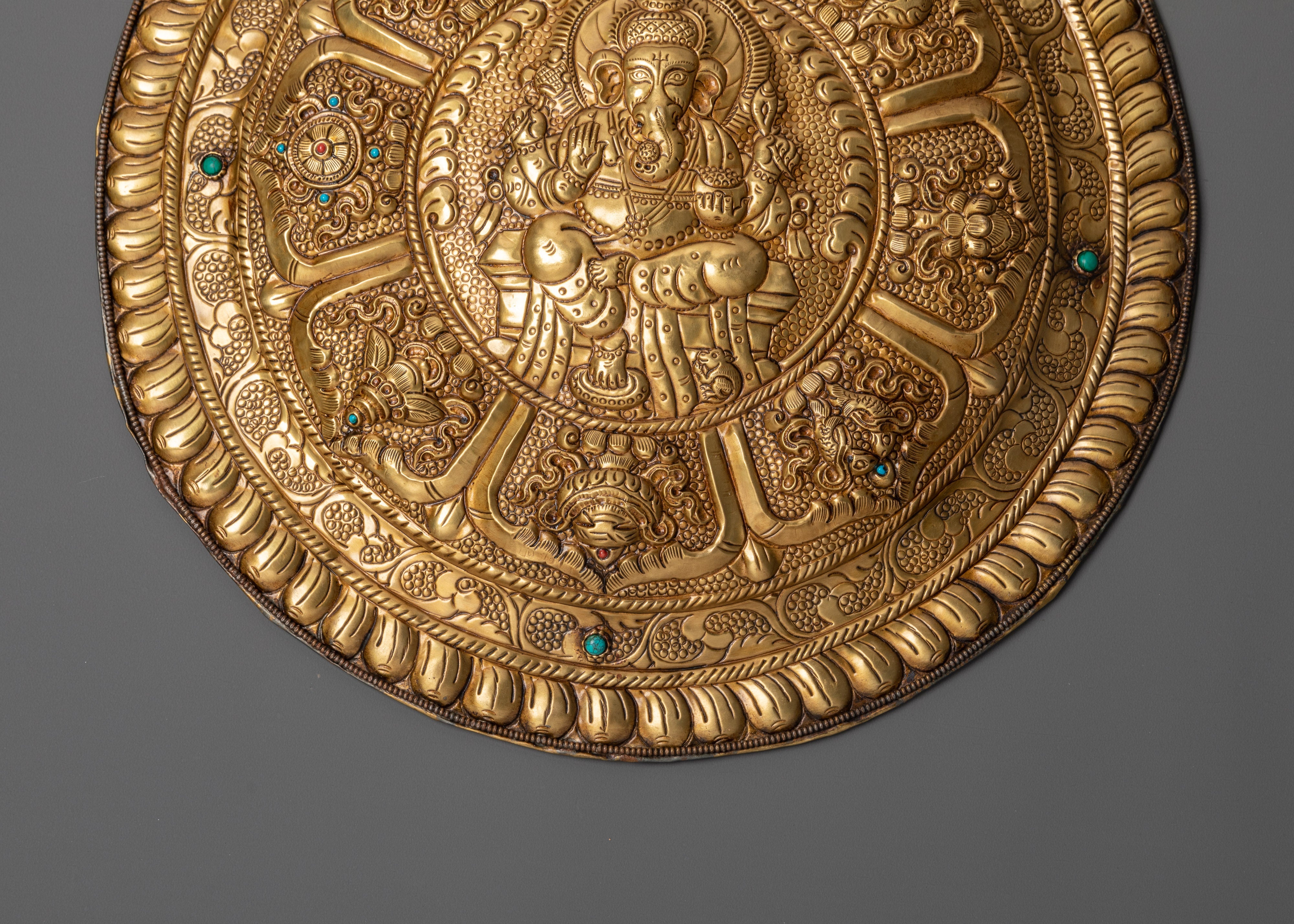 Lord Ganesh Brass Wall Hanging | A Symbol of Prosperity and Blessings