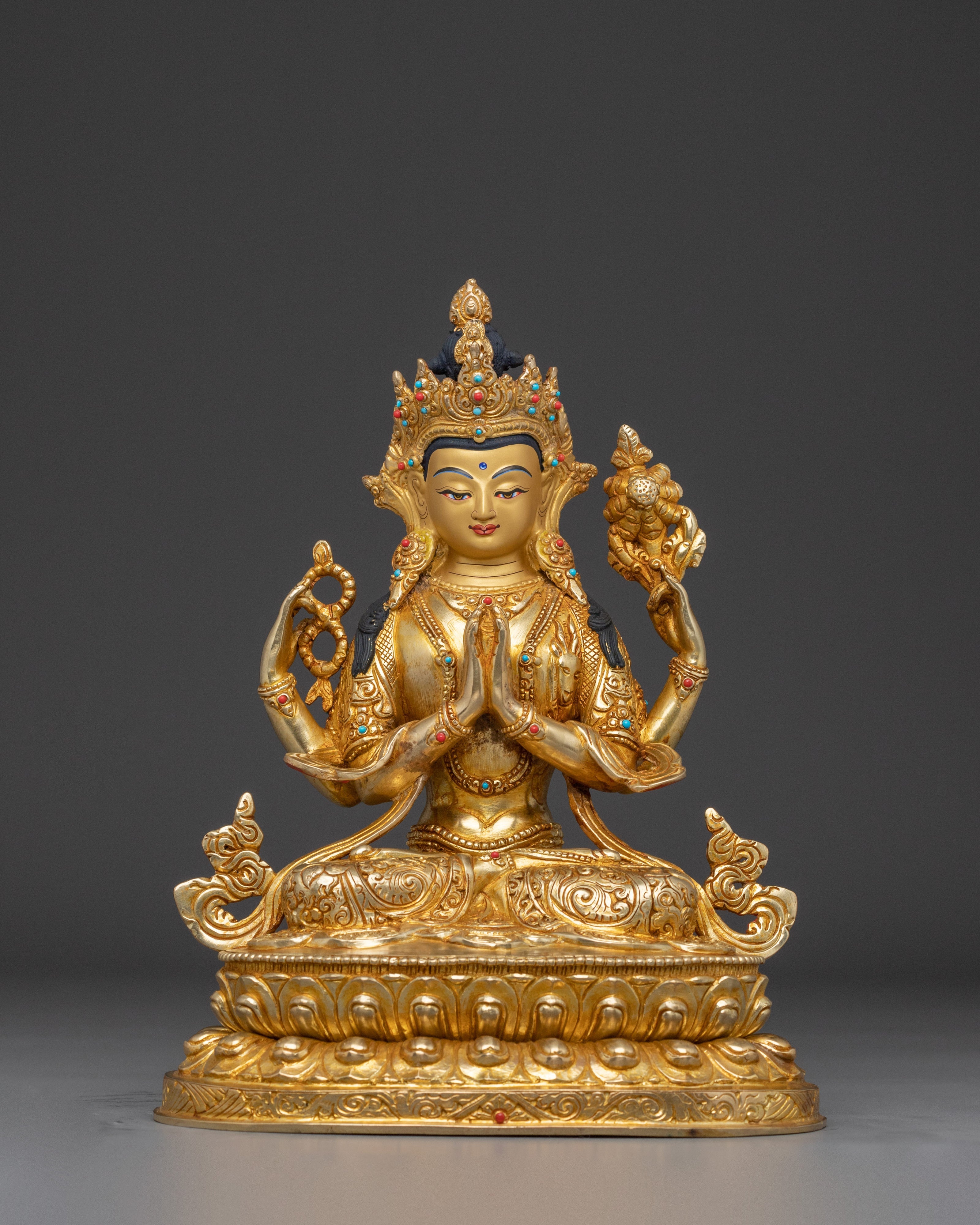 Handmade Buddha Artwork of Chenrezig
