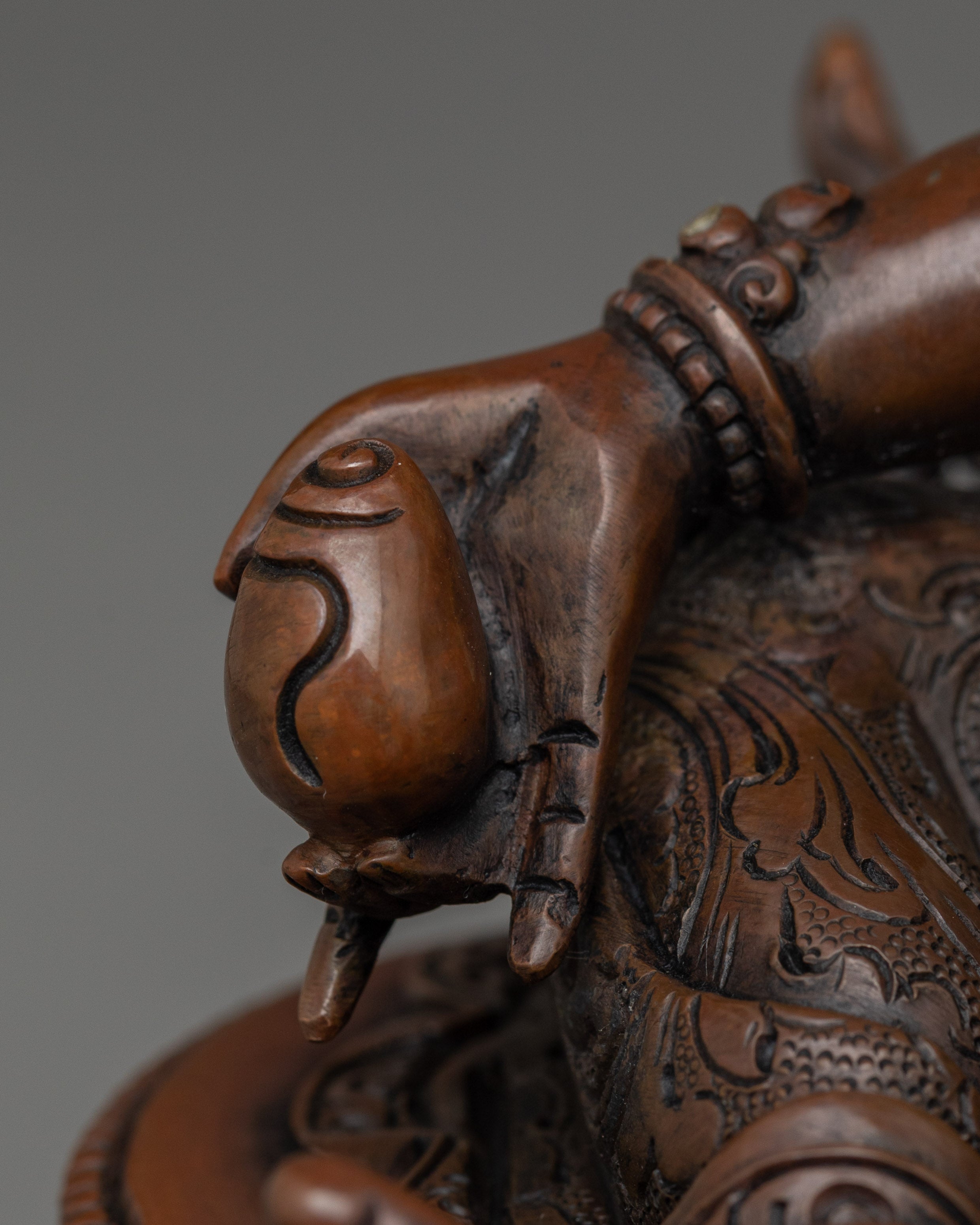 Handmade Statue of Dzambhala | Dharma Wealth Guardian
