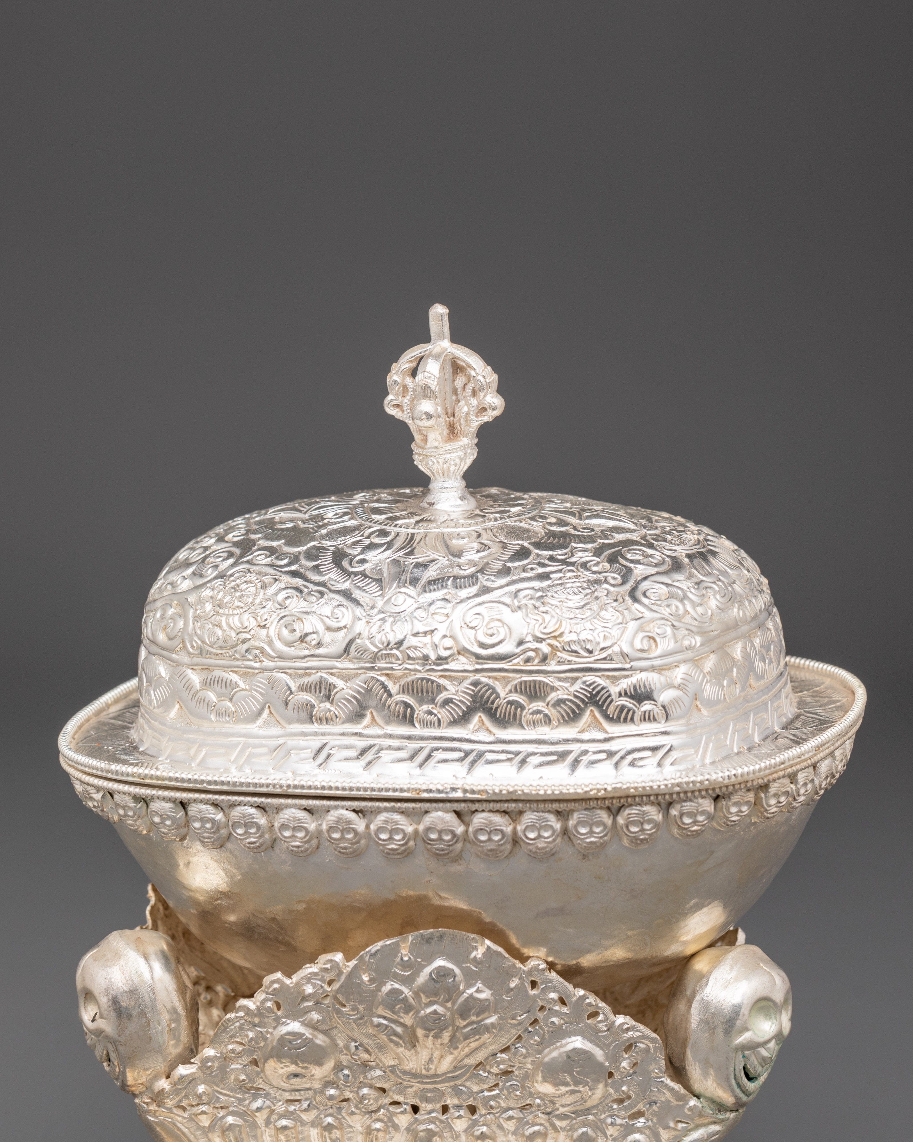 Tibetan Kapala Ceremonial Cup |  Buddhist Rituals & Tantric Offerings