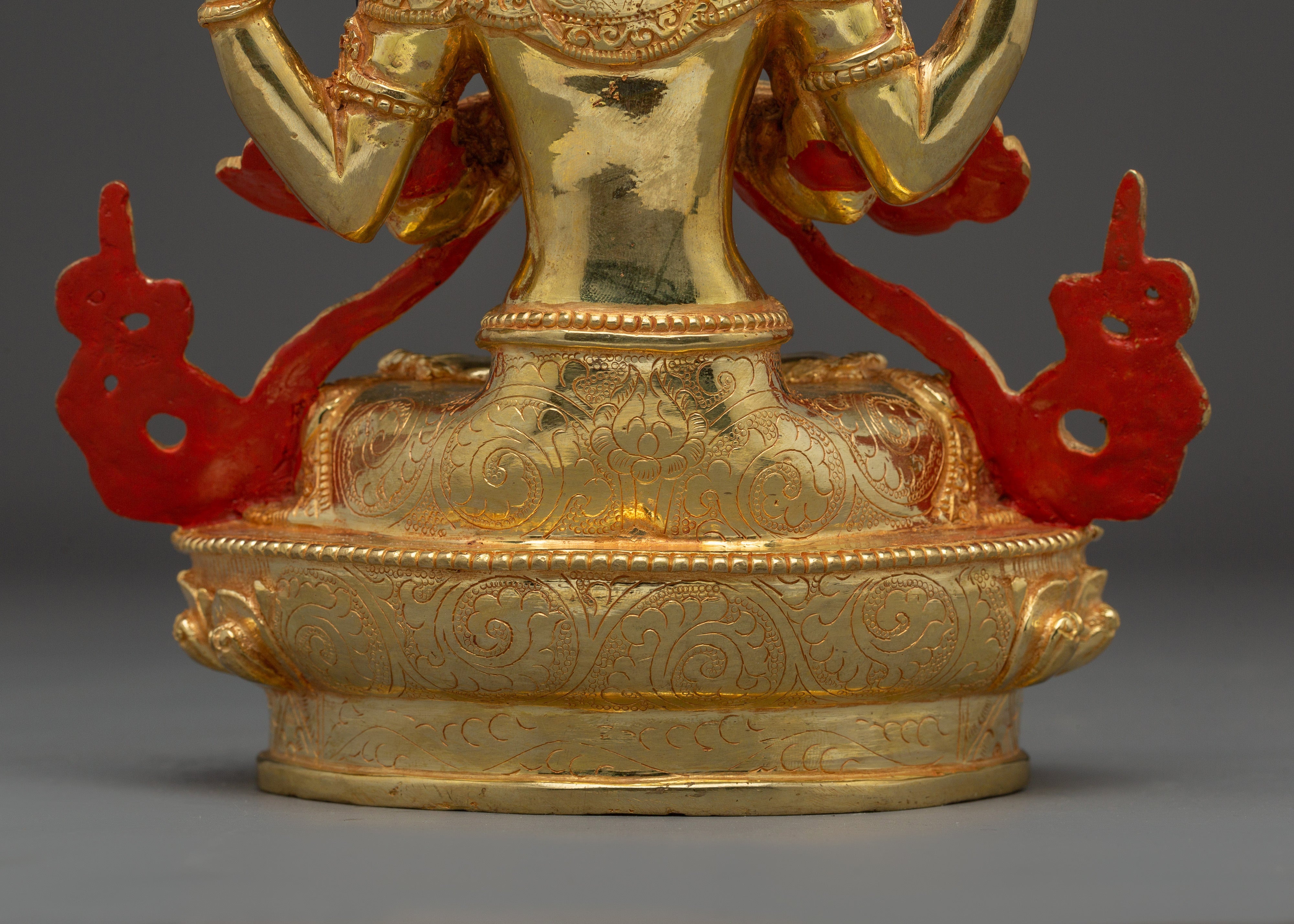 Golden Statue of Chenrezig | Bodhisattva of Supreme Wisdom