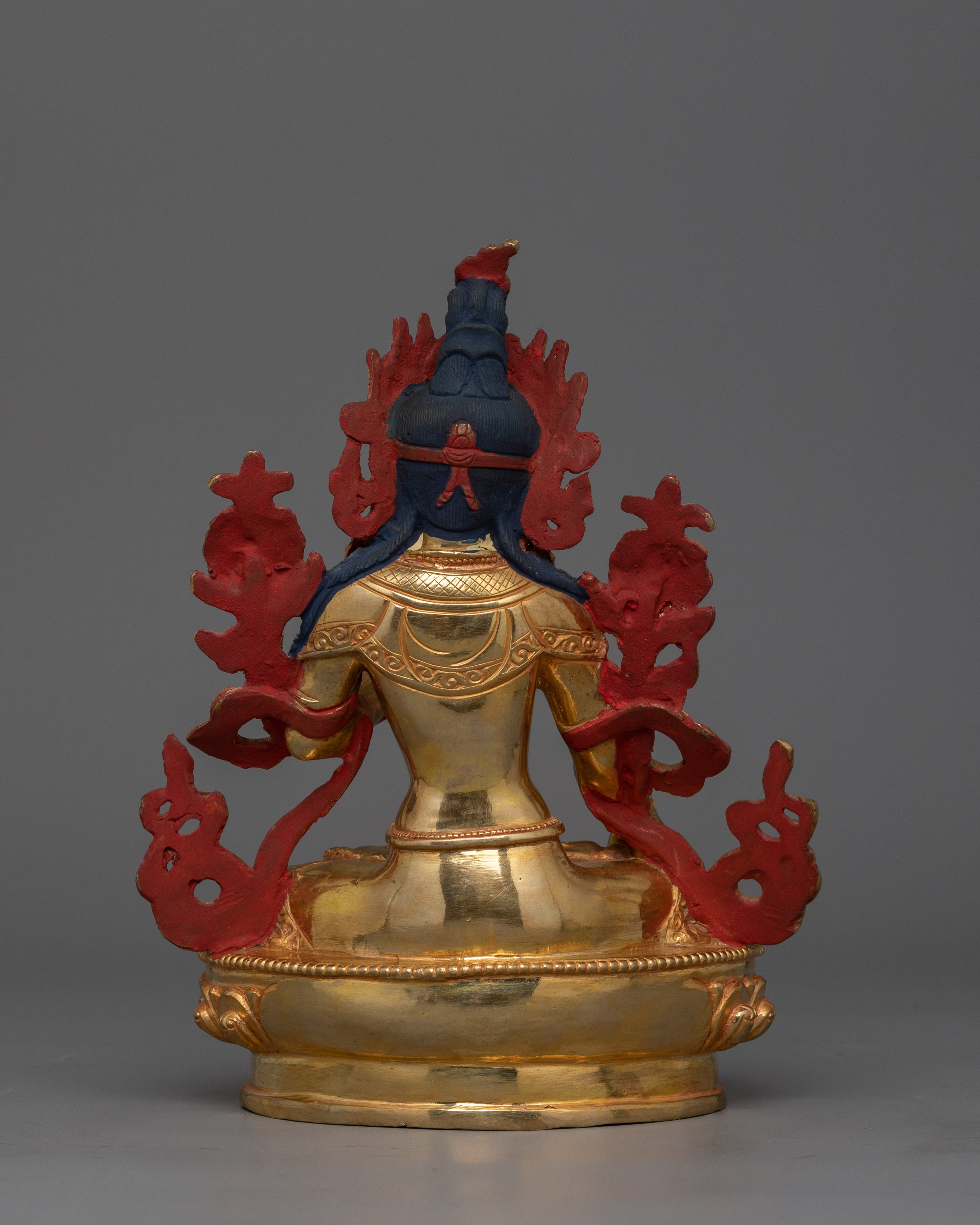Handmade Golden Statue of Seven Eyes White Tara | The Goddess of Longevity