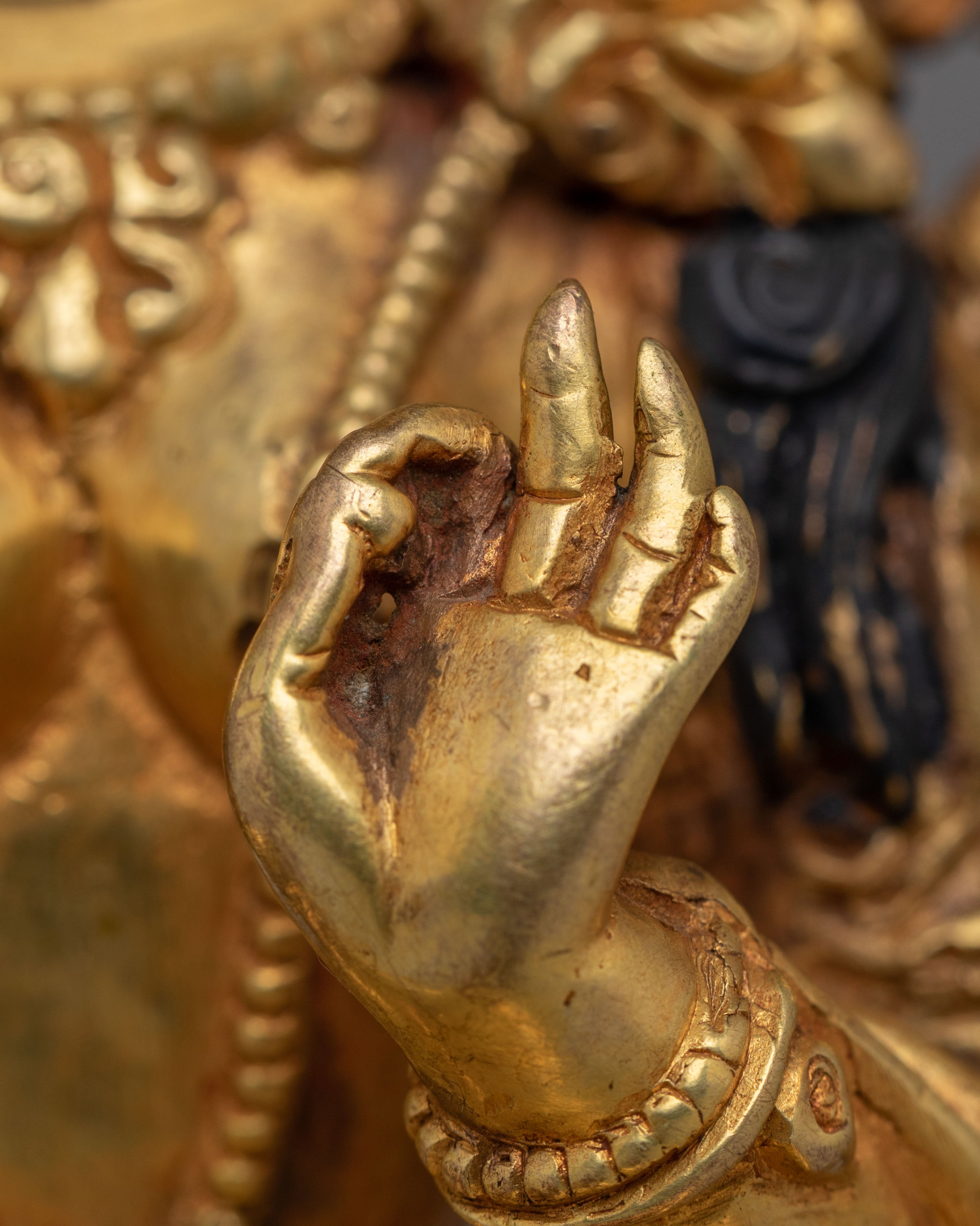 Tibetan Green Tara Deity Figurine | Traditional Tibetan Artwork