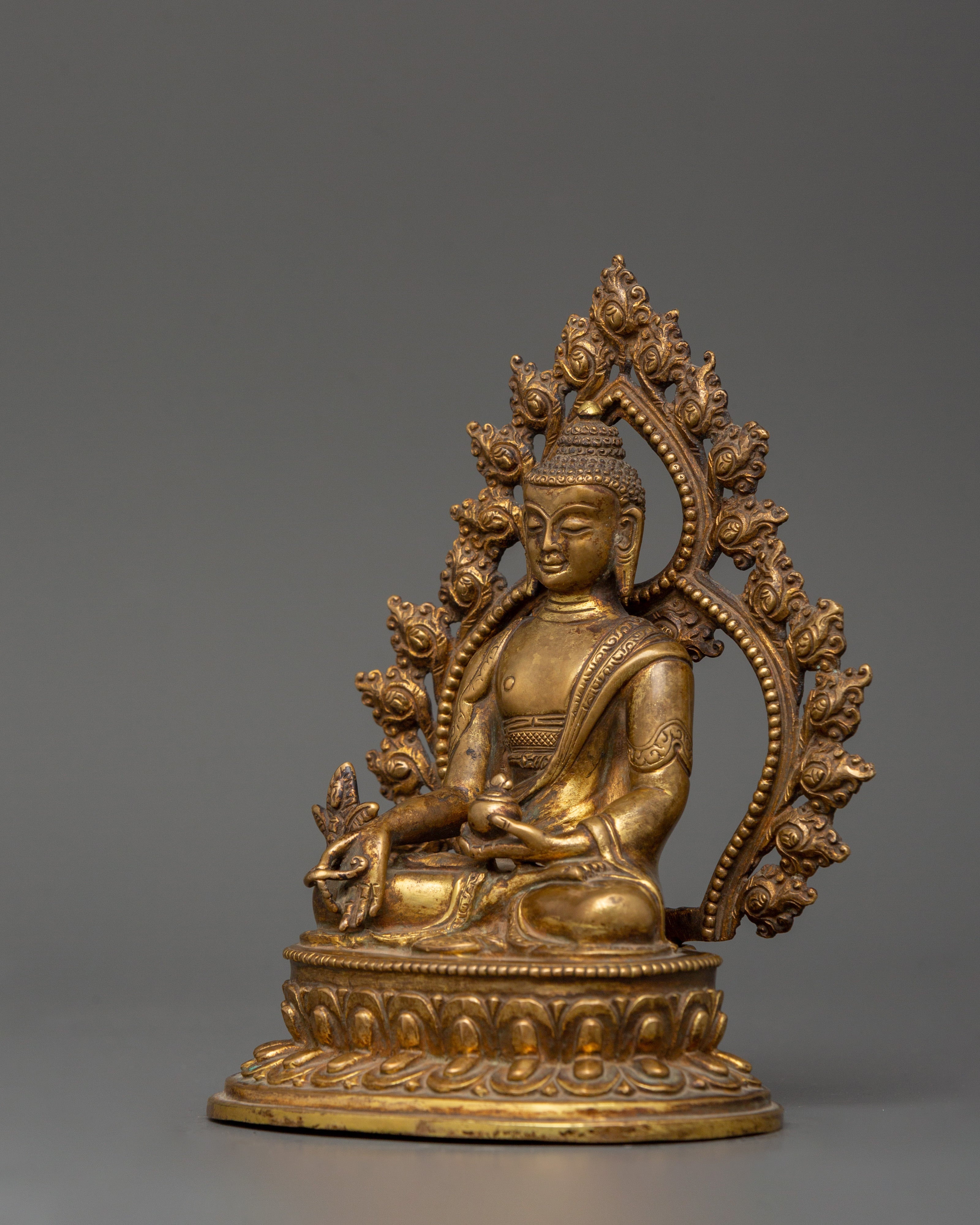 Medicine Buddha in copper | Spiritual Energy Decor