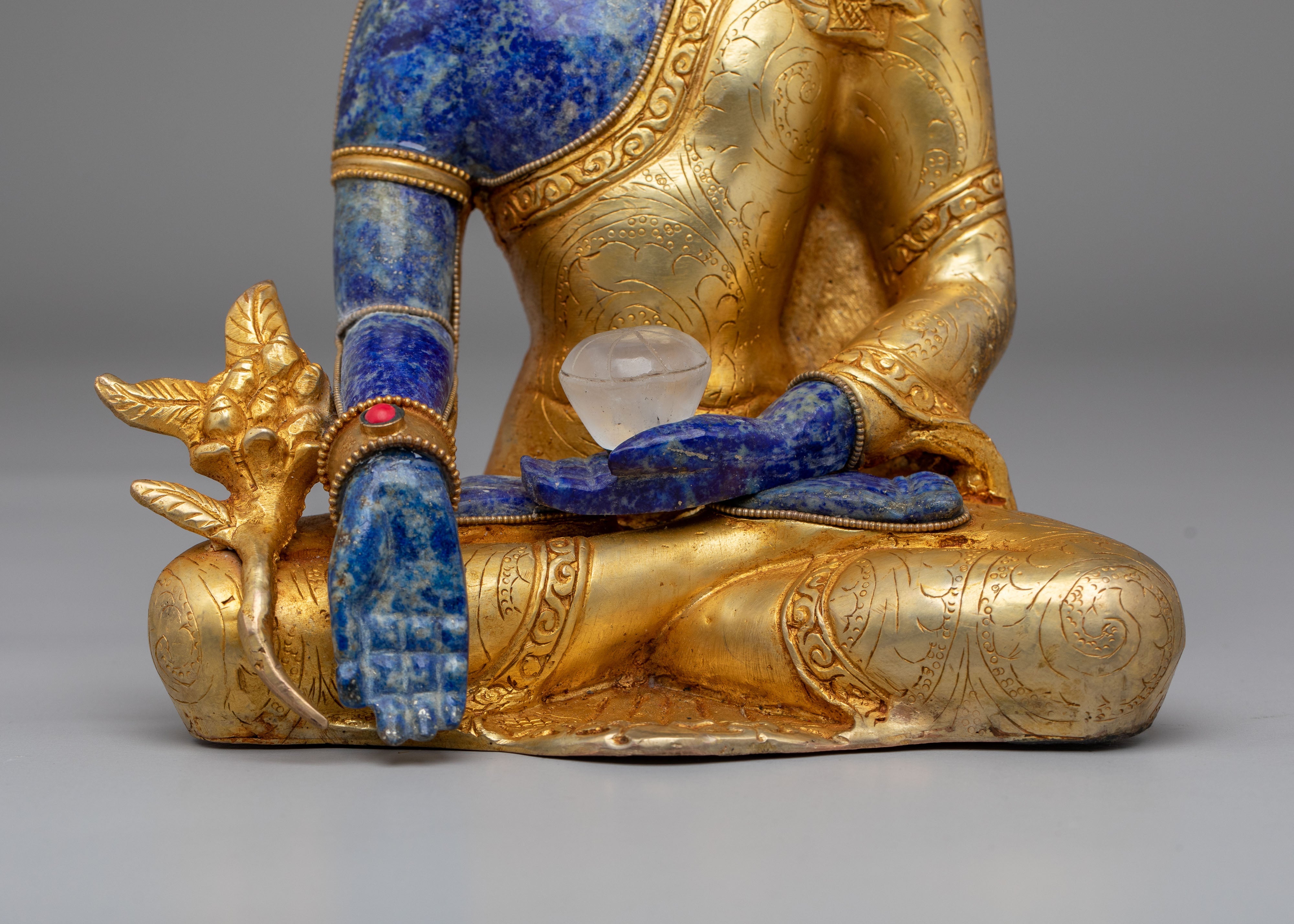 Sacred Tibetan Medicine Buddha Statue | Healing Buddha Artwork for Meditation