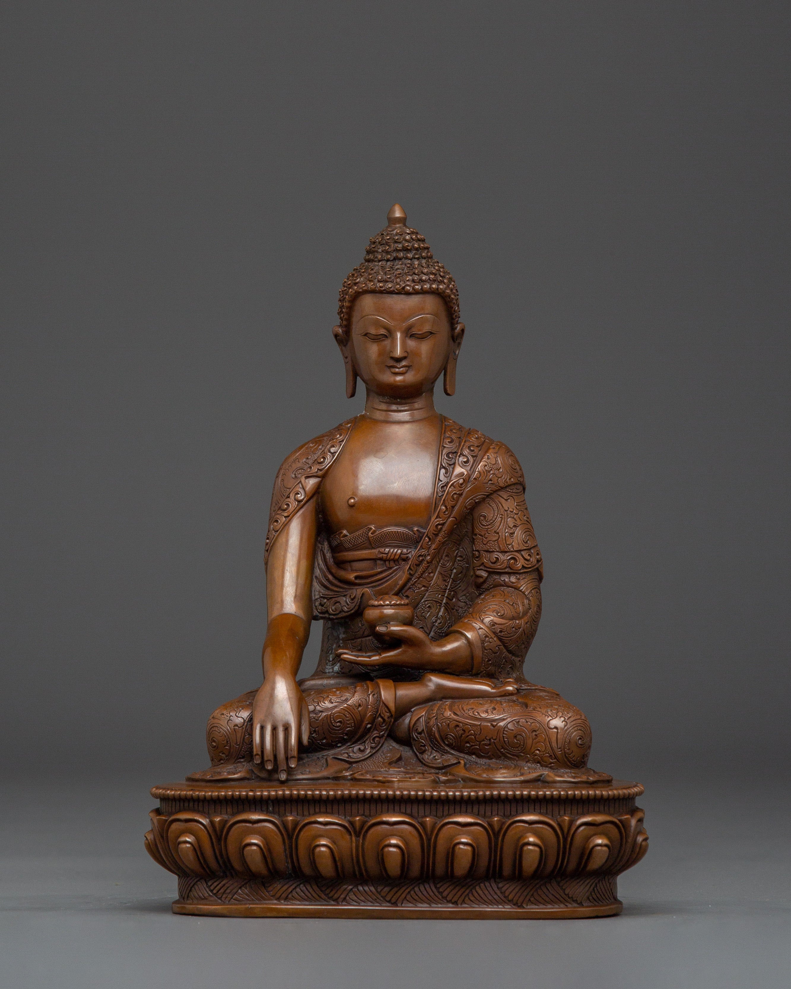 Handcrafted Tibetan Art of Shakyamuni Buddha