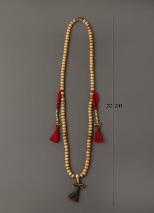 Tibetan Mala Beads with Bronze Vajra | 108 Bead Prayer Necklace