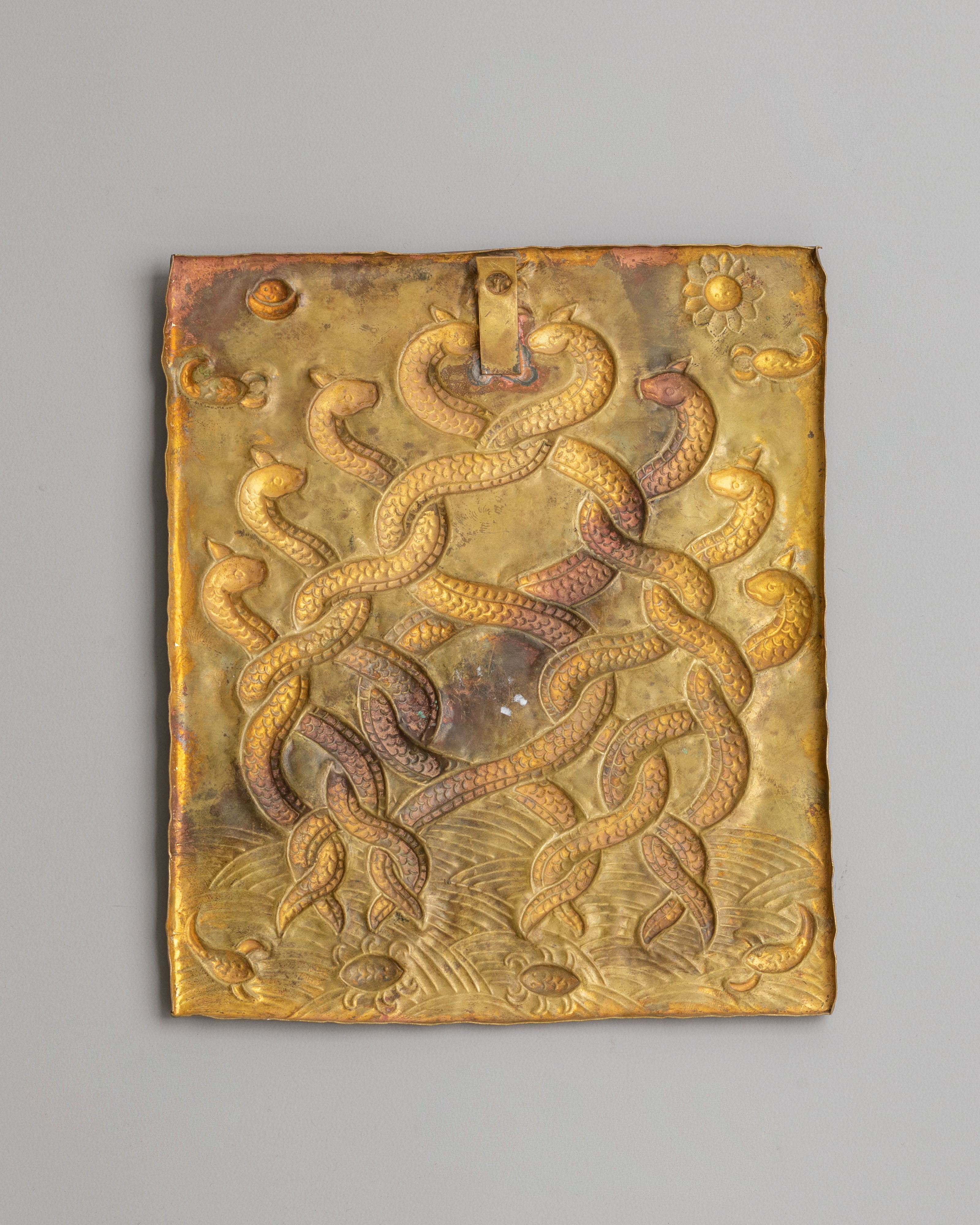 Mythological Naag Wall Hanging | Sacred Serpent Art for Protection and Meditation