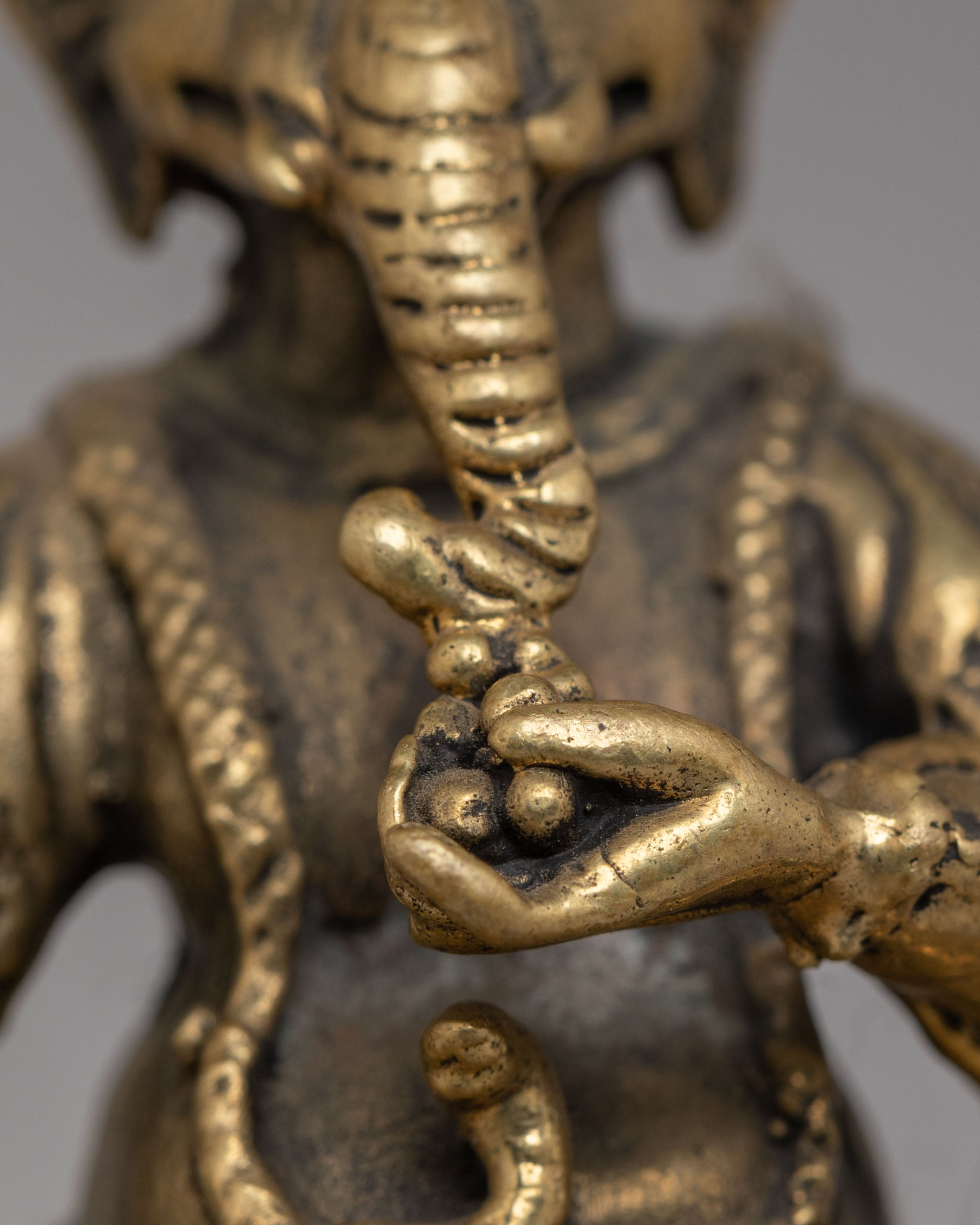 Traditional Ganesh Figurine | Brass Statue for Home Decor