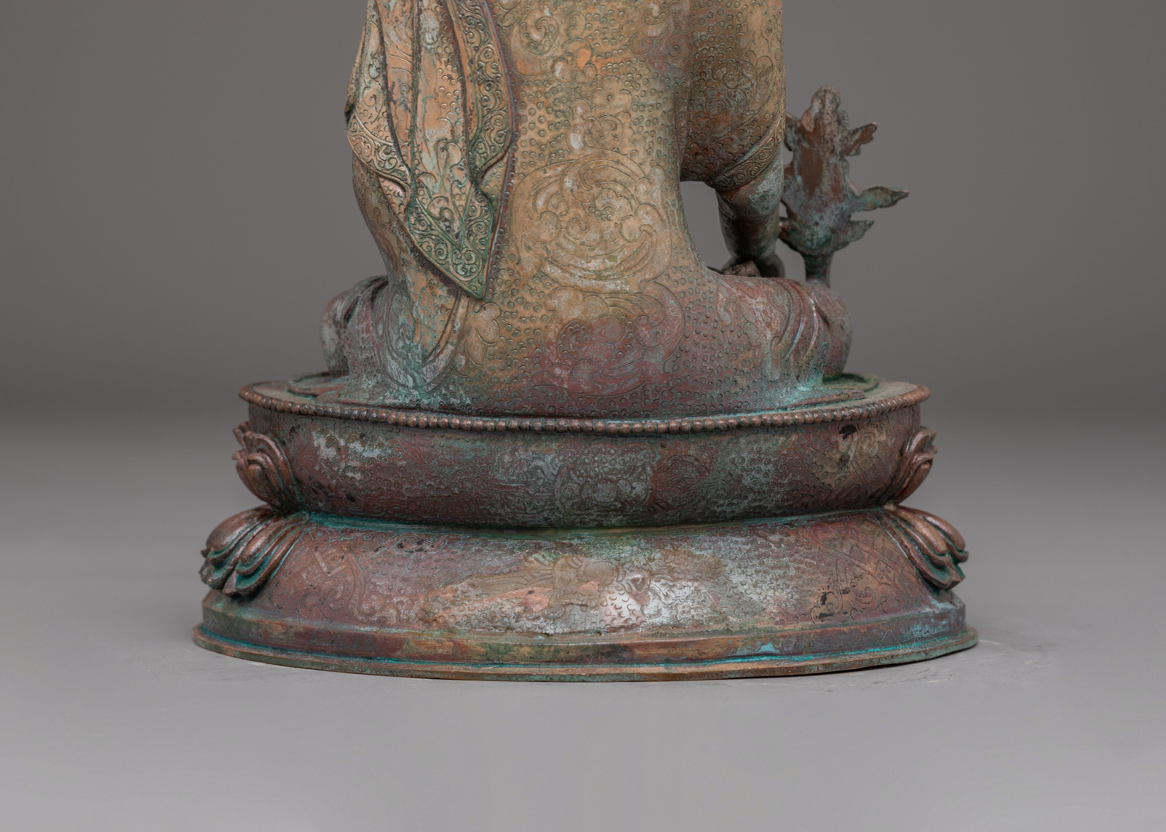 Oxidized Copper Statue of Bhaisajyaguru | Symbol of Healing